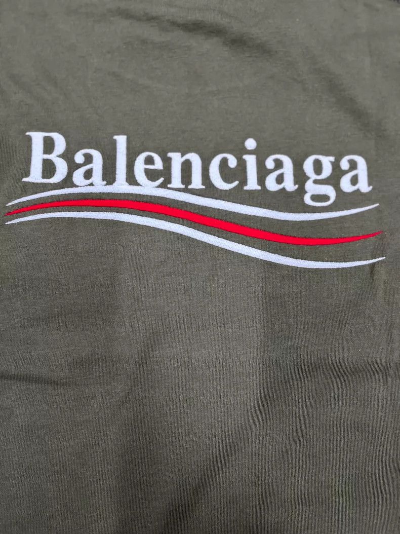 Balenciaga Balenciaga SS22 Logo Print Crew Neck Short Sleeve Regular T Size L / US 10 / IT 46 - 4 Thumbnail
