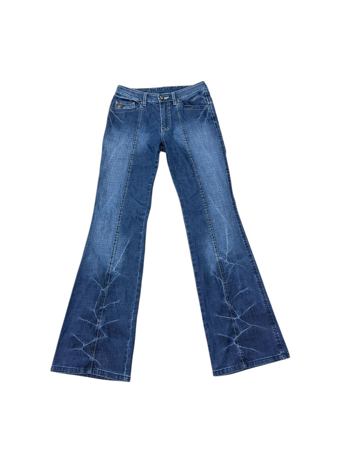 Designer CA CEST CA BLUE FLARE JEANS Size 29" - 1 Thumbnail