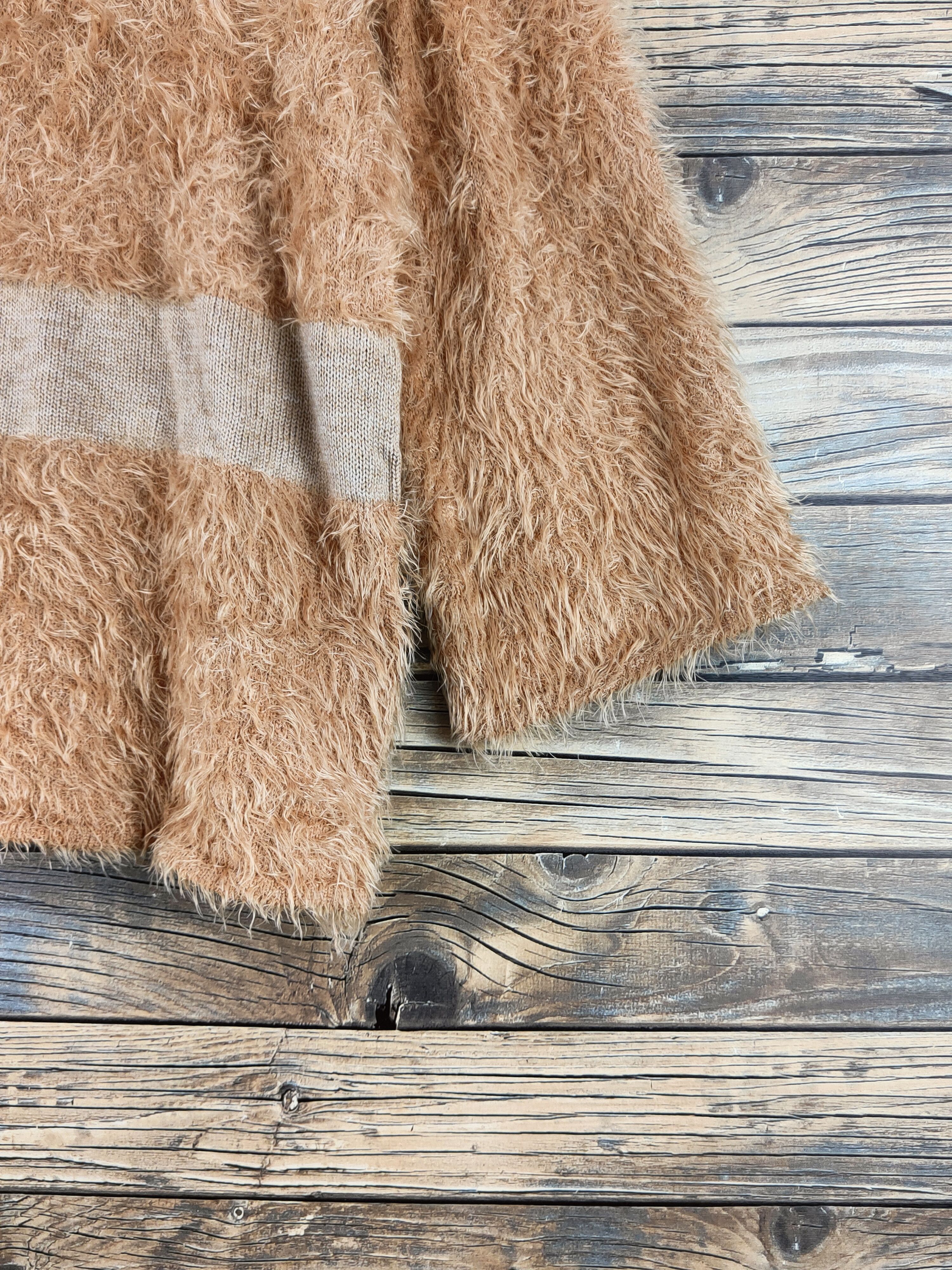 DL Bou Jeloud Beige Fur Mohair Knitwear #46-446