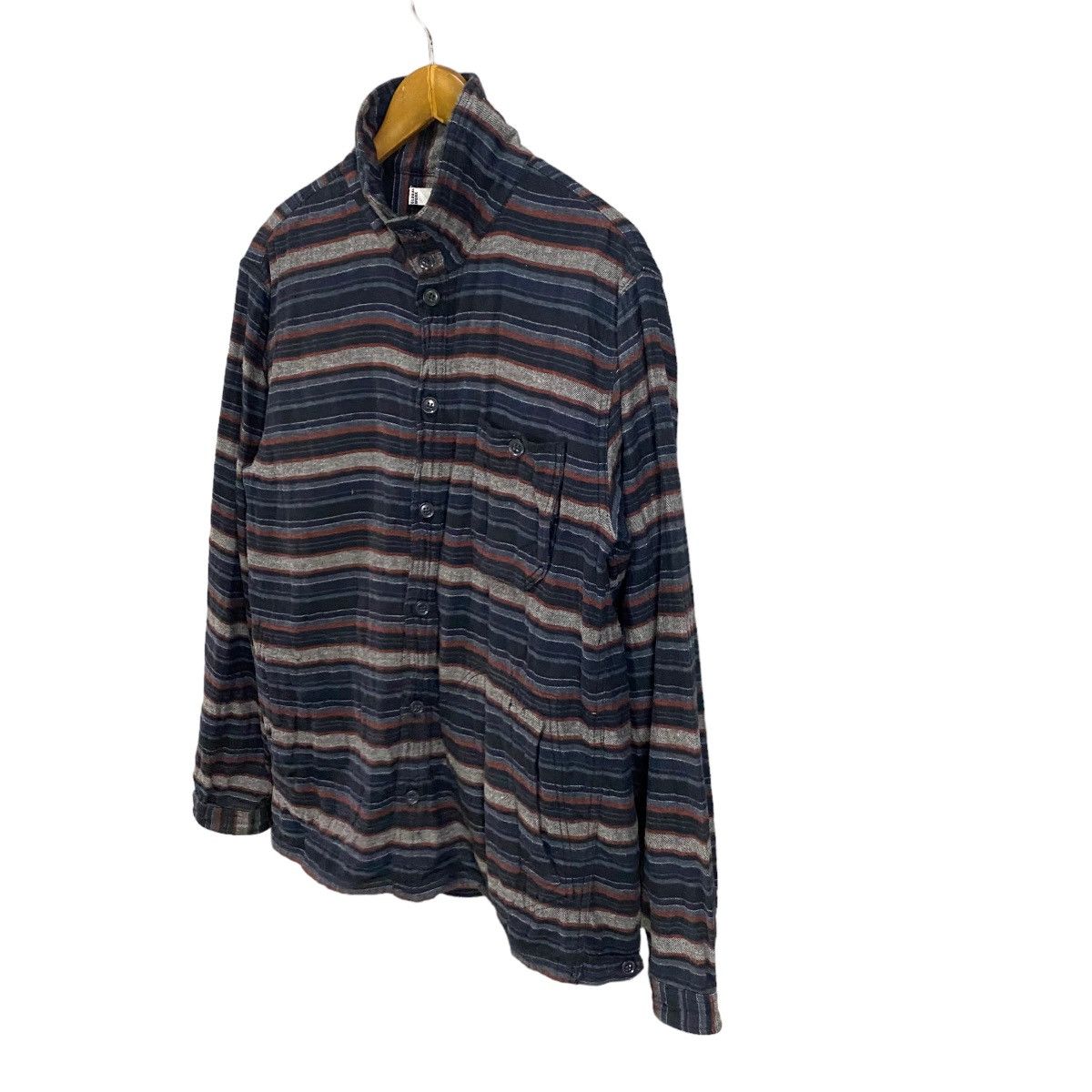 Global Work × Japanese Brand Global Work Stripe cotton jacket button up Size US L / EU 52-54 / 3 - 3 Thumbnail