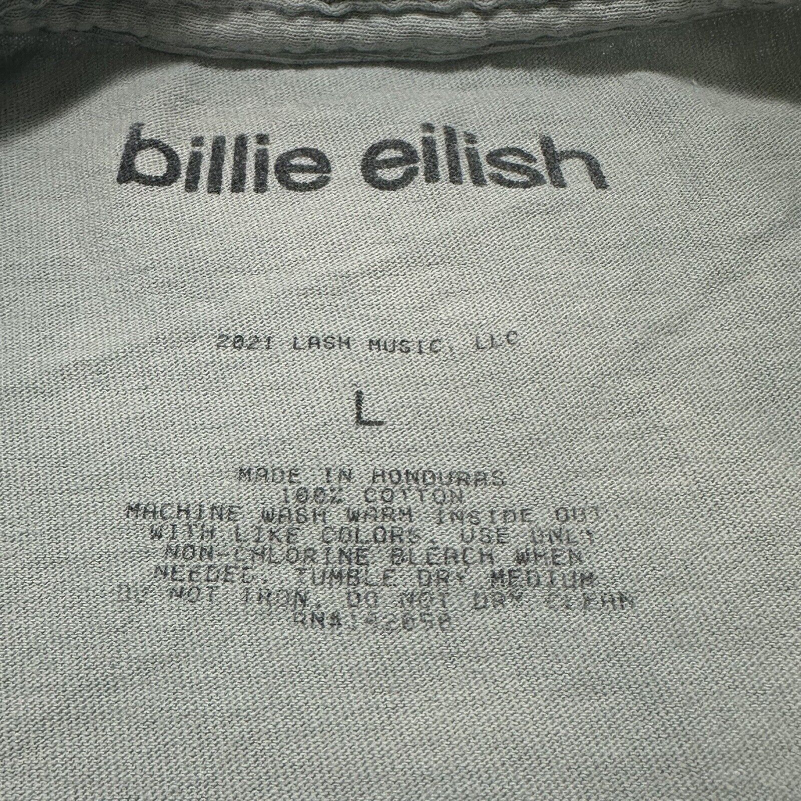 Other Billie Eilish Large 2021 Happier Than Ever Graphic T Shirt Size US L / EU 52-54 / 3 - 8 Thumbnail