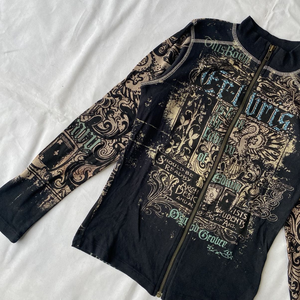 If Six Was Nine × Le Grande Bleu (L.G.B.) Vintage Renaissance Skinny Minnie Gothic Zip Up L.G.B Style Size US M / EU 48-50 / 2 - 4 Thumbnail