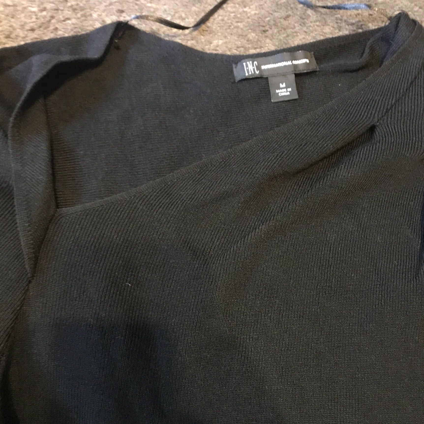 Vintage VINTAGE? No. INC International Concepts Shirt Women Long Sleeve Round Neck Black Size M Size M / US 6-8 / IT 42-44 - 3 Thumbnail