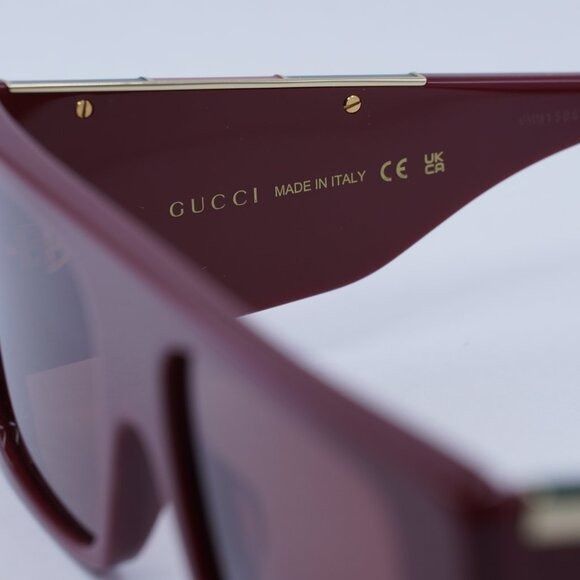 Gucci 🕶️ New Gucci GG1888S 004 Sunglasses - Burgundy Frame, Red Size ONE SIZE - 7 Thumbnail