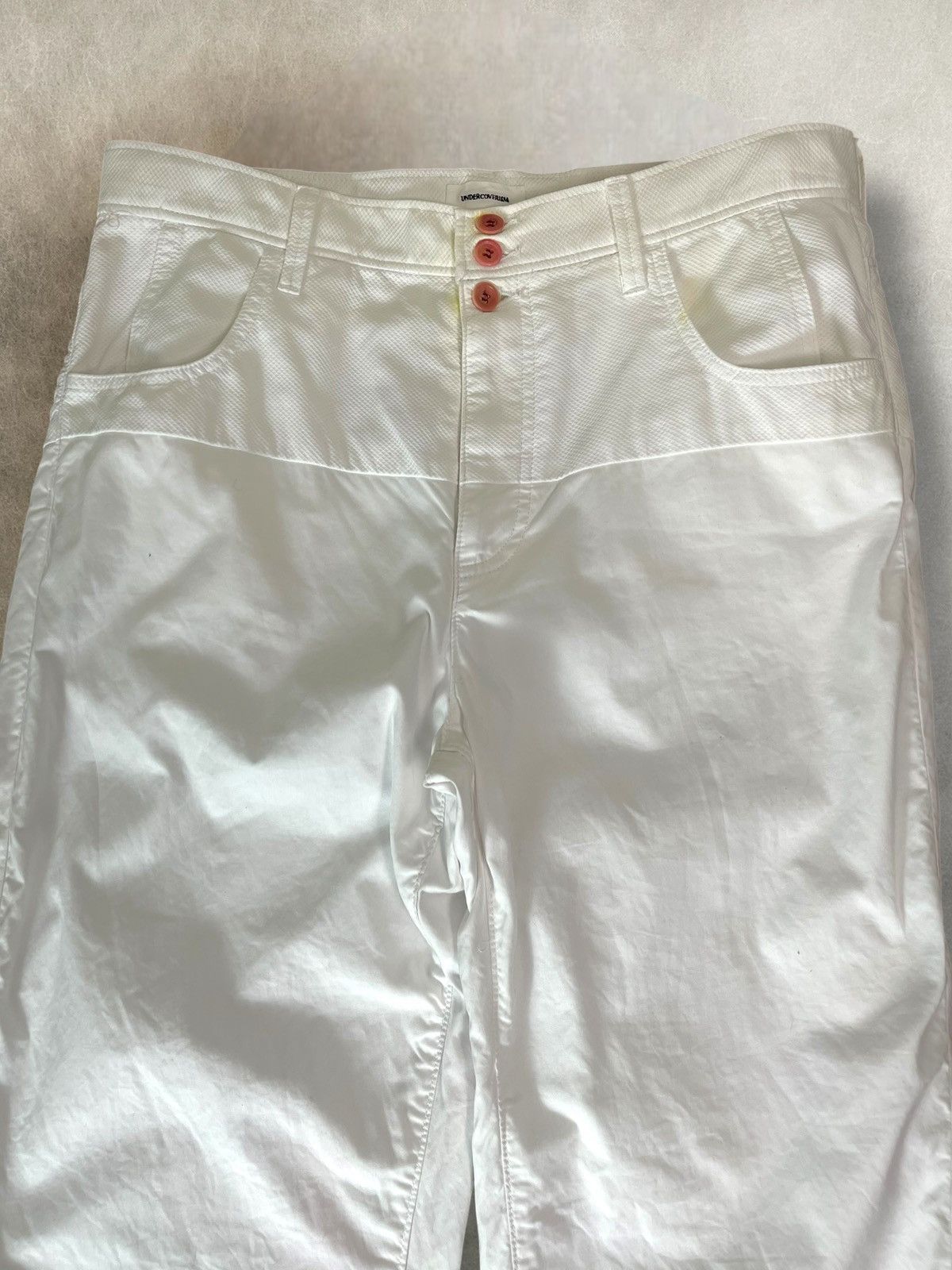 Undercover Ss2013 Undercover white double layered cotton trousers Size US 34 / EU 50 - 3 Thumbnail