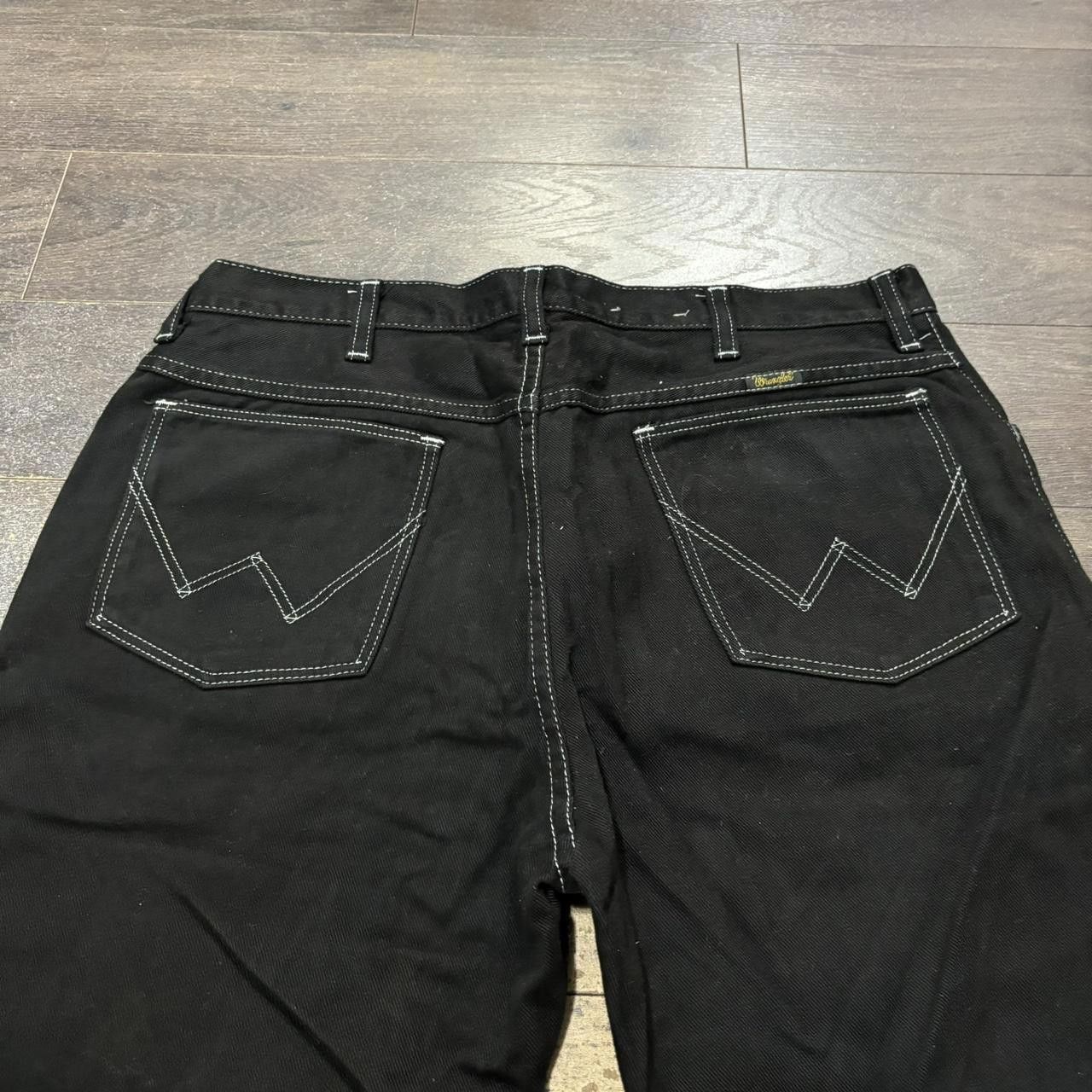 Wrangler Vintage Wrangler Black Off Stitch Jeans Made in USA 36x31 Size US 36 / EU 52 - 1 Thumbnail