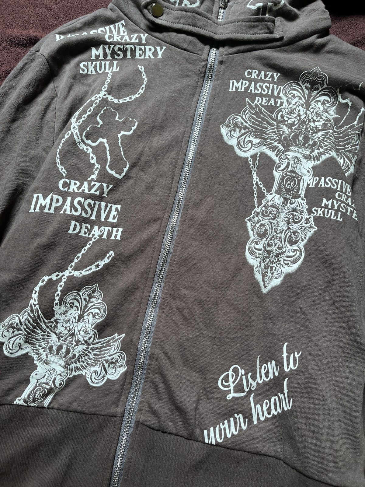 Japanese Brand JAPANESE IMPASSIVE CRAZY MYSTERY SKULL CROSS Size US L / EU 52-54 / 3 - 6 Thumbnail