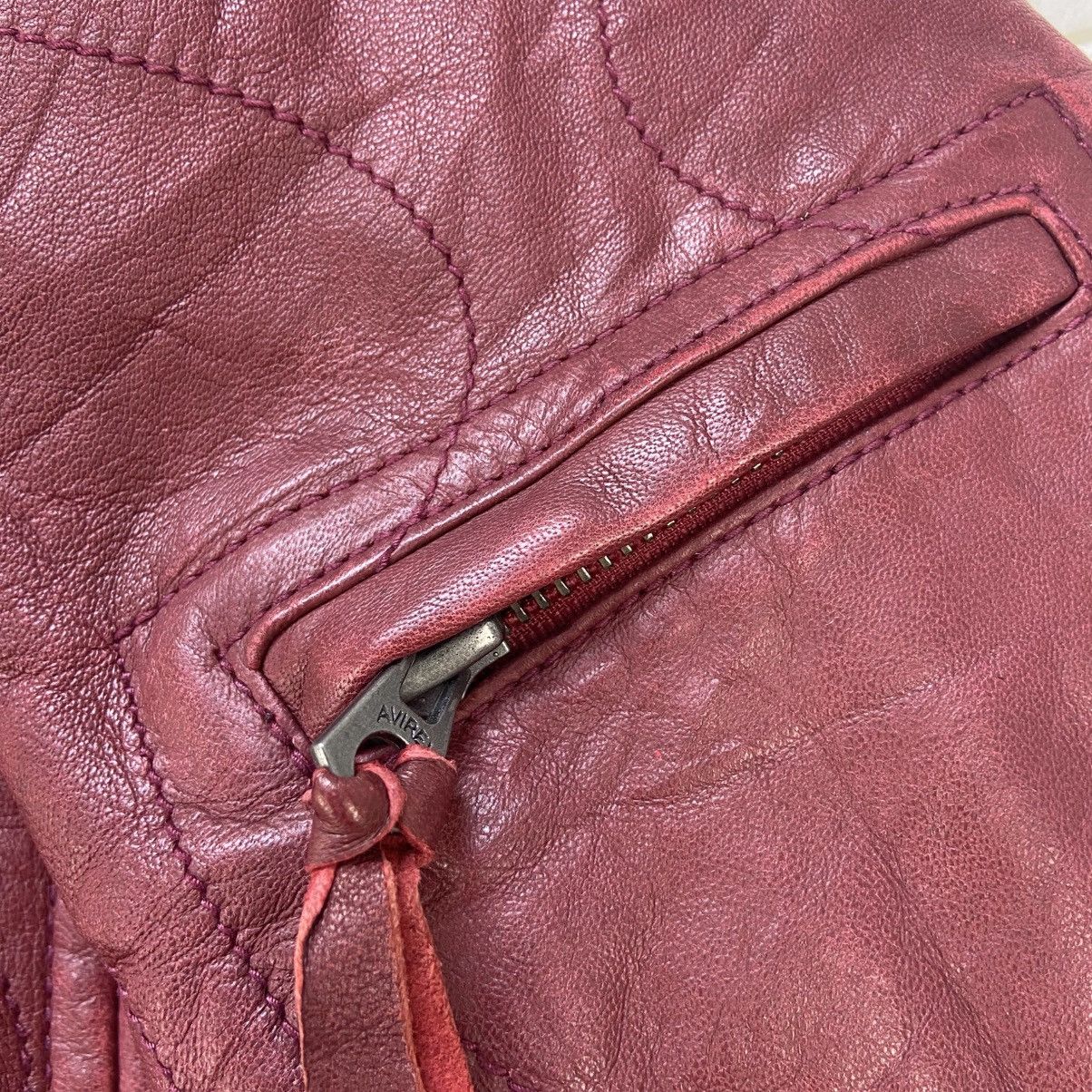 Avirex Avirex Varsity Sheepskin Leather Biker Jacket Size US S / EU 44-46 / 1 - 7 Thumbnail