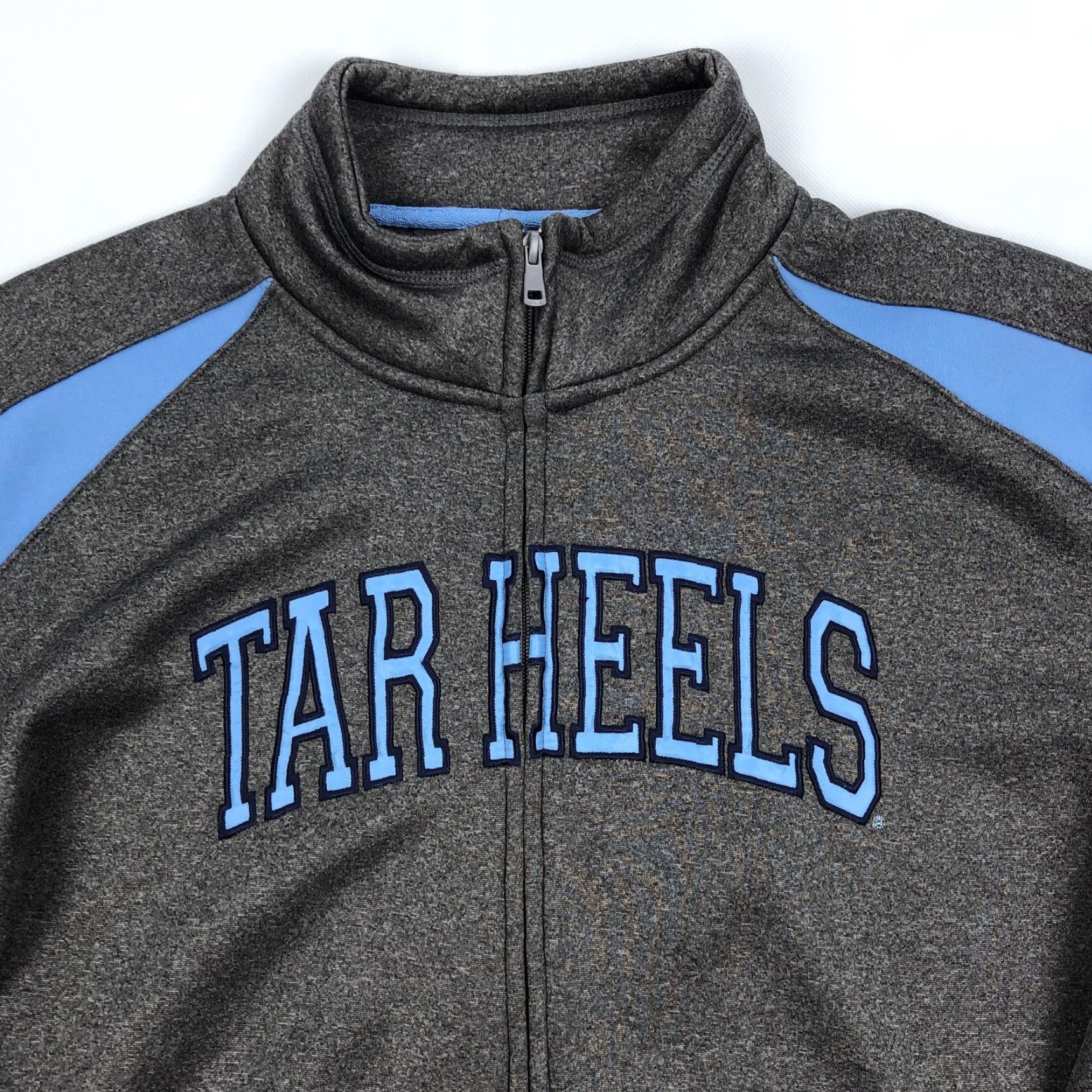 Vintage Campus Drive UNC Tar Heels Men Gray Full Zip Activewear Jacket S Size Regular Size US S / EU 44-46 / 1 - 2 Thumbnail