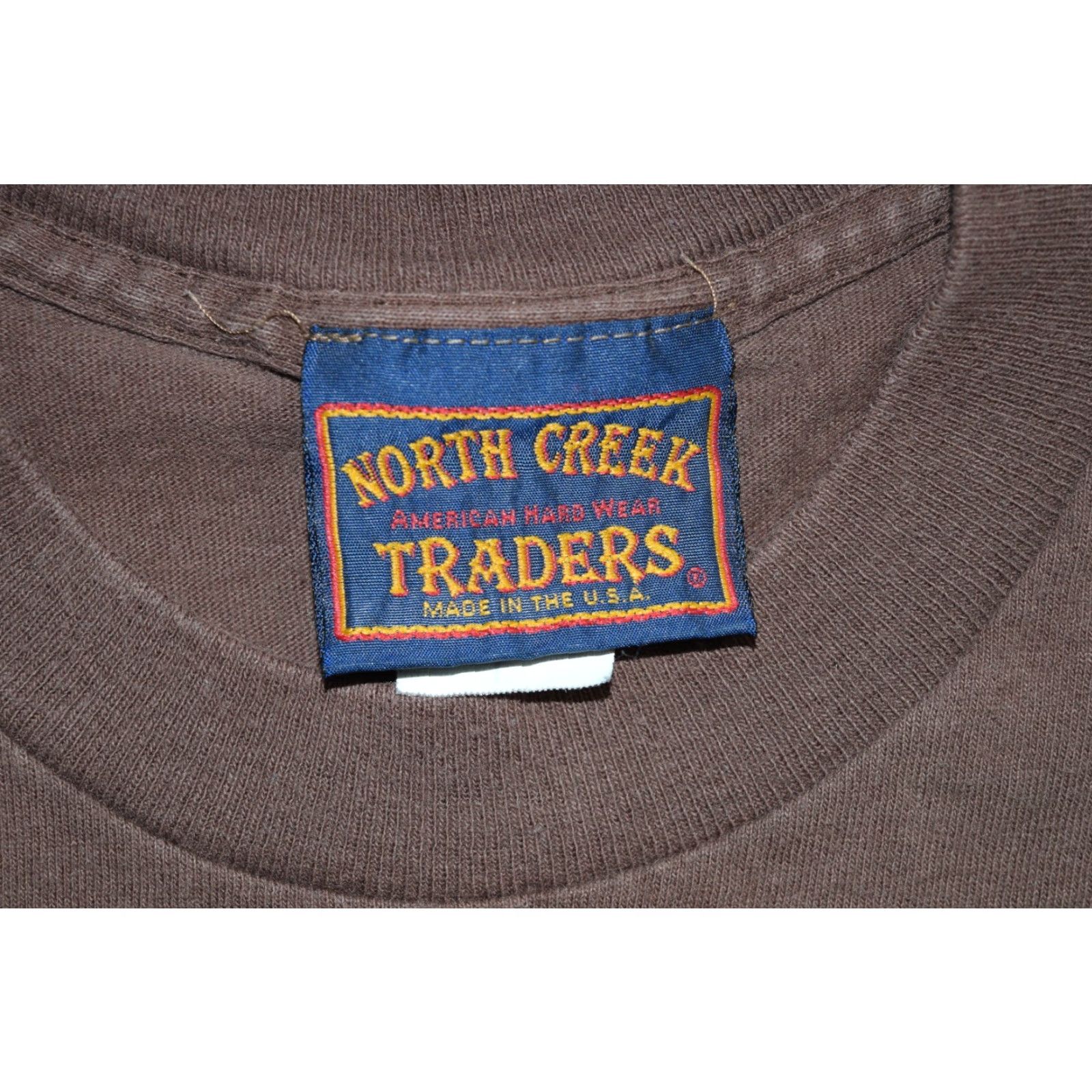 Hunter VINTAGE North Creek Traders FIELD HUNTER T-Shirt Mens Adult Large Brown Heather Gray 90s Outdoors Graphic Print Size US L / EU 52-54 / 3 - 4 Thumbnail