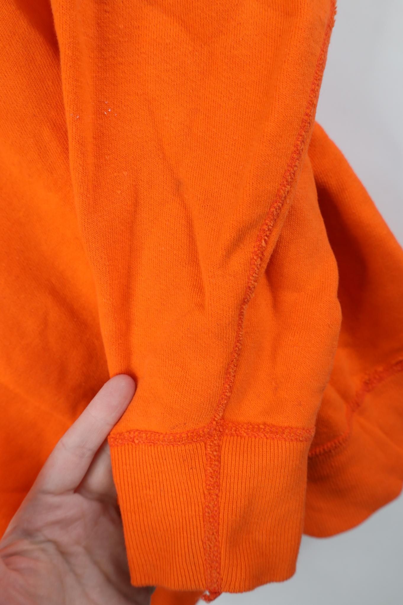 Vintage Vintage 70s Streetwear Blank Crewneck Sweatshirt Orange Size S / US 4 / IT 40 - 8 Thumbnail