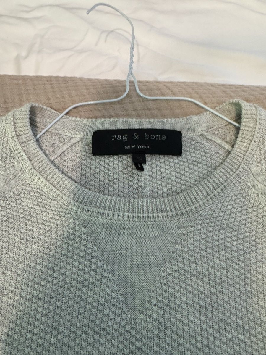 Rag & Bone rag & bone Men’s Knit Grey Crewneck - Size: X-Small Size US XS / EU 42 / 0 - 3 Thumbnail
