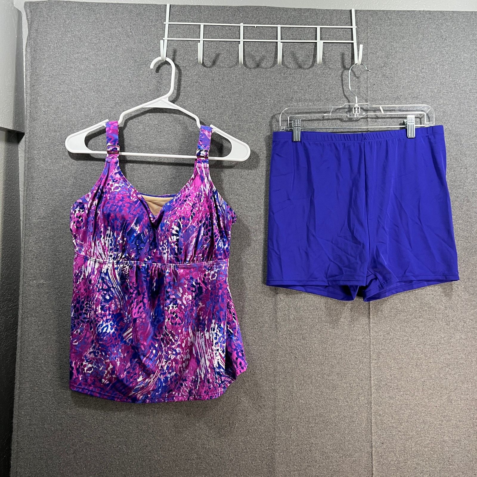 Other Kim Gravel x Swimsuits Scoop Neck Tankini Set w/ Bike Shorts Size XXL / US 16-18 / IT 52-54 - 1 Thumbnail
