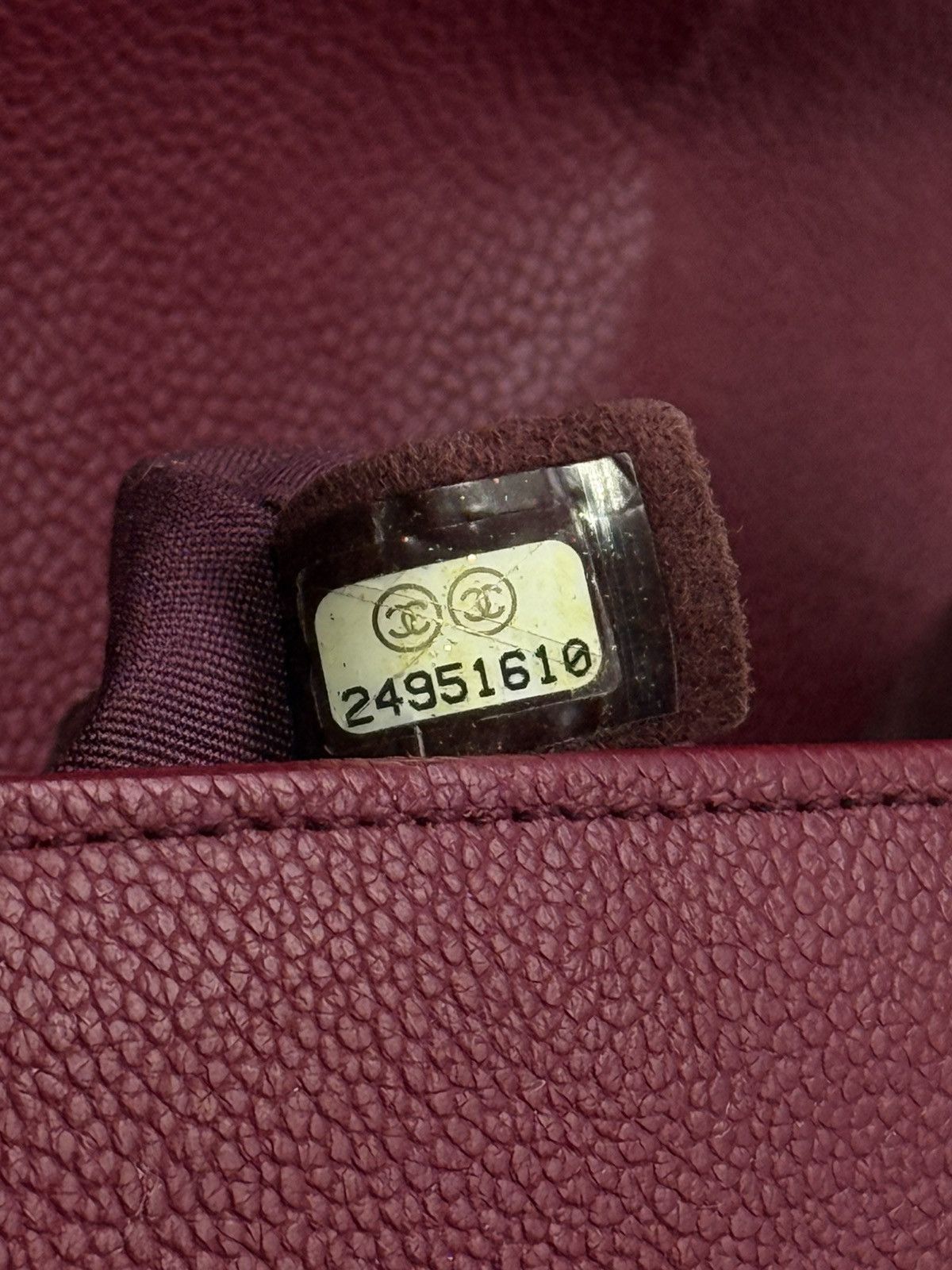 Chanel Chanel - Chevron LeBoy Maroon GHW Bag Size ONE SIZE - 14 Thumbnail