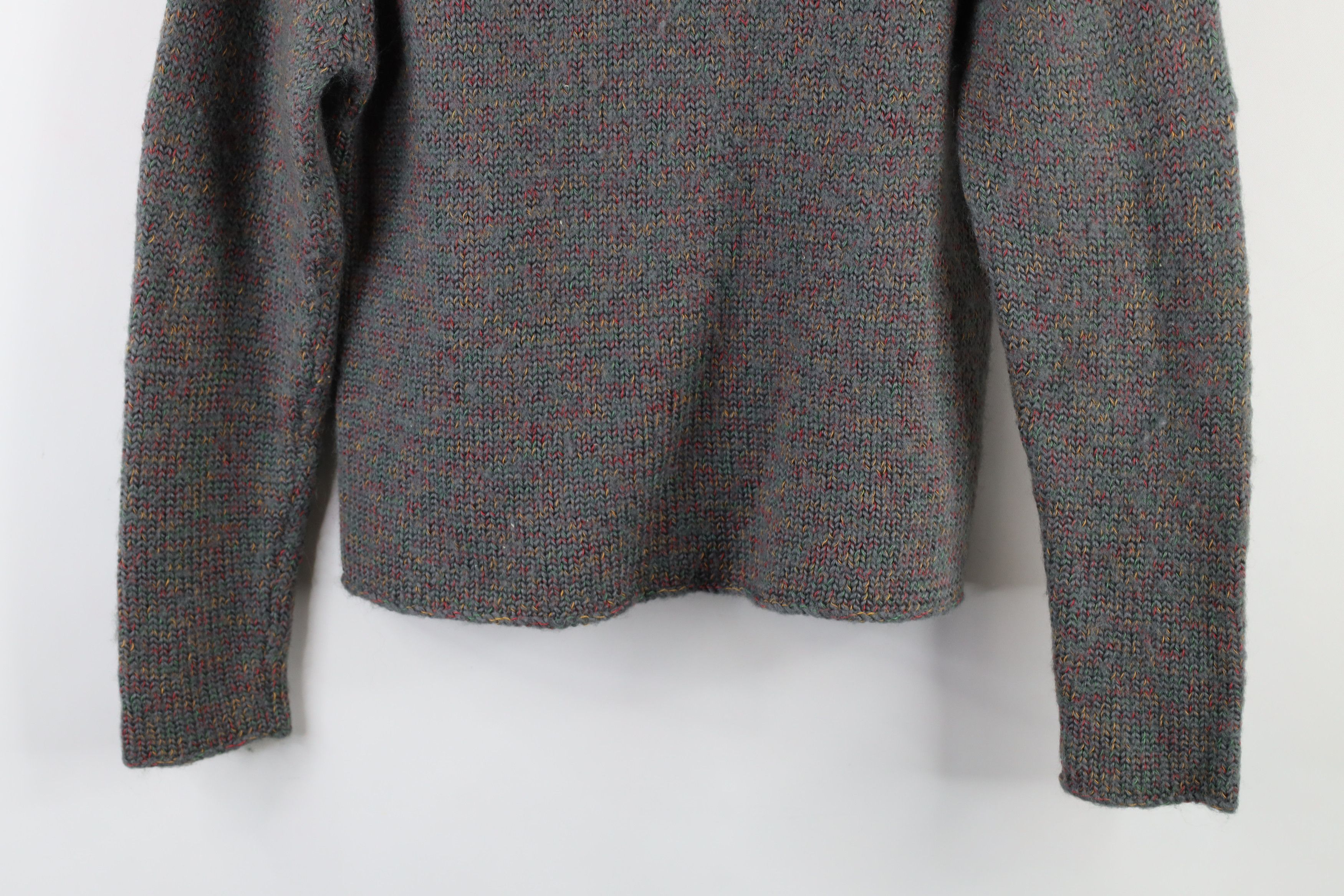 Vintage Vintage 90s Streetwear Marled Knit Rainbow Fleck Sweater Size L / US 10 / IT 46 - 3 Thumbnail