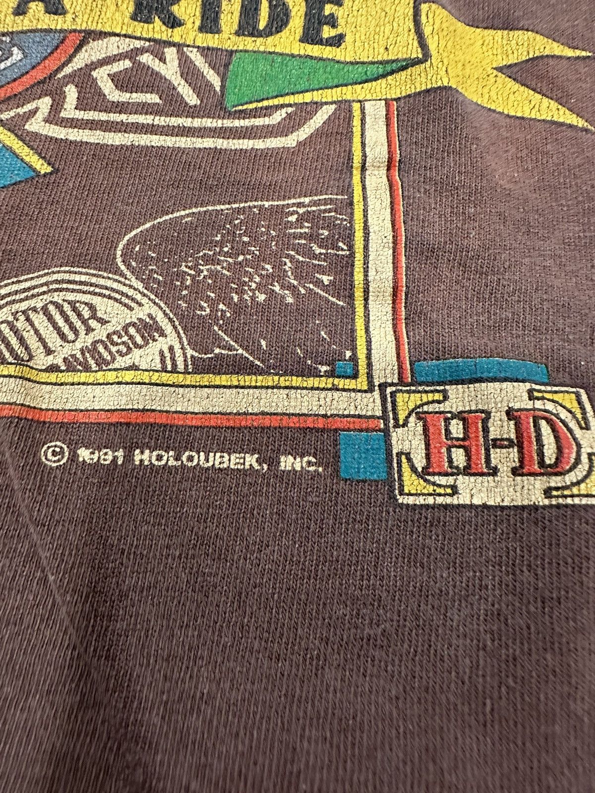 Harley Davidson Vintage Distressed Harley Davidson Motorcycles Tee Size US XL / EU 56 / 4 - 4 Thumbnail