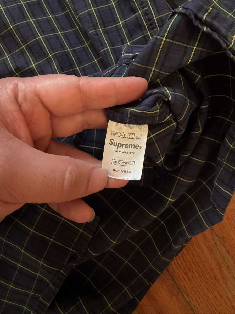 Supreme supreme plaid button up Size US L / EU 52-54 / 3 - 4 Thumbnail