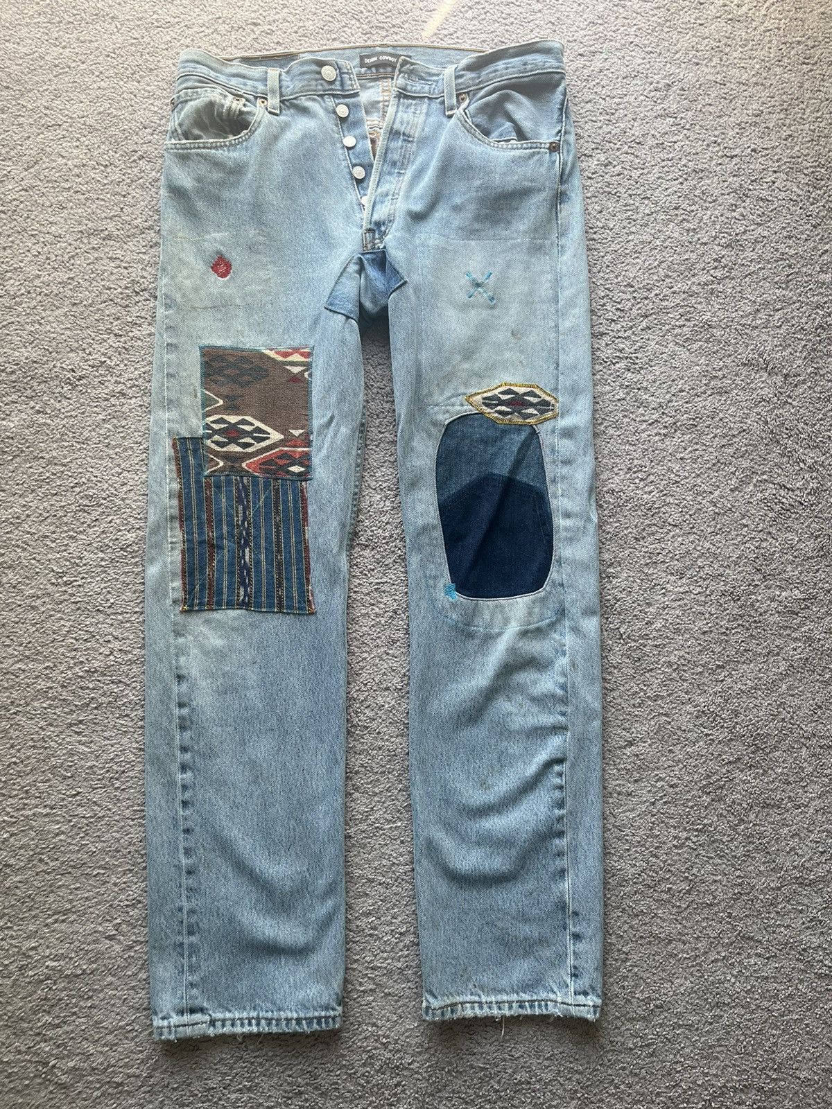80s-90s Levi’s patchwork denim 501 505 501® '90s Patchwork Women's Jeans - Medium Wash | Levi's® US