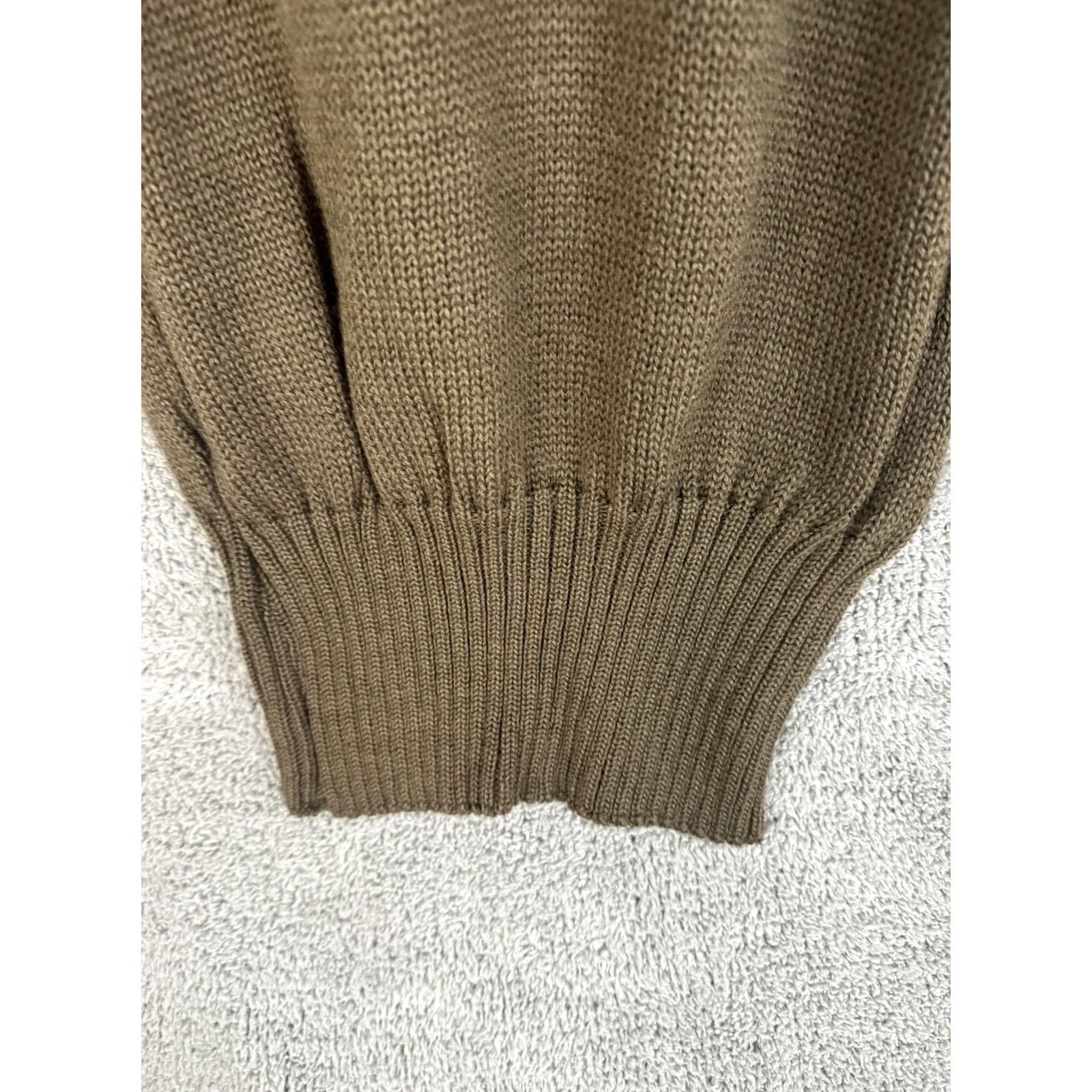 Vintage VINTAGE US MILITARY SWEATER Mens Medium Wool 5 Button Pullover OD Olive Drab Henley 80s Mens Vintage Cotton? Size US M / EU 48-50 / 2 - 4 Thumbnail