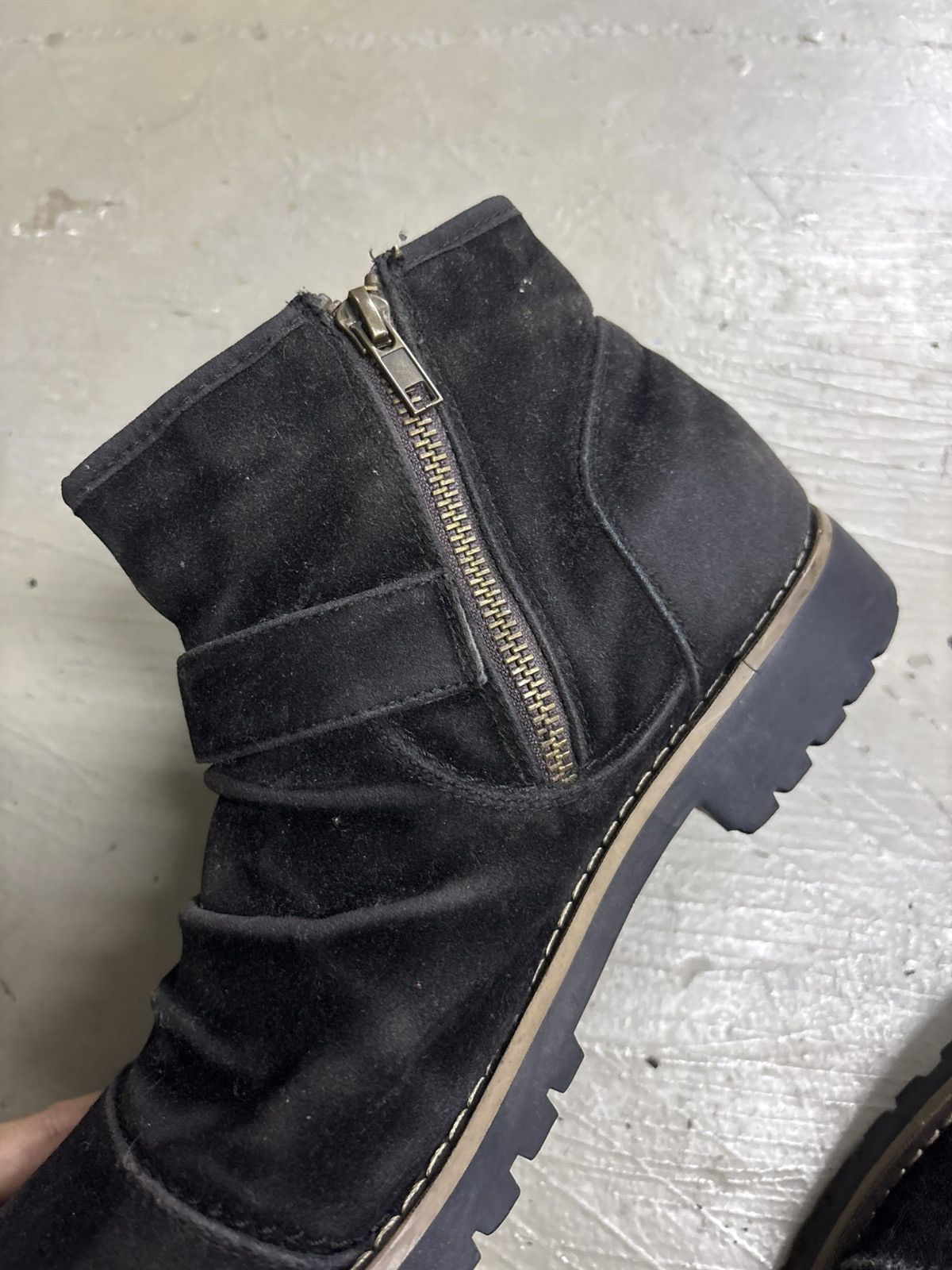 Dirk Bikkembergs Suede Slouch Engineered Zipper Boots Size US 8.5 / EU 41-42 - 6 Thumbnail