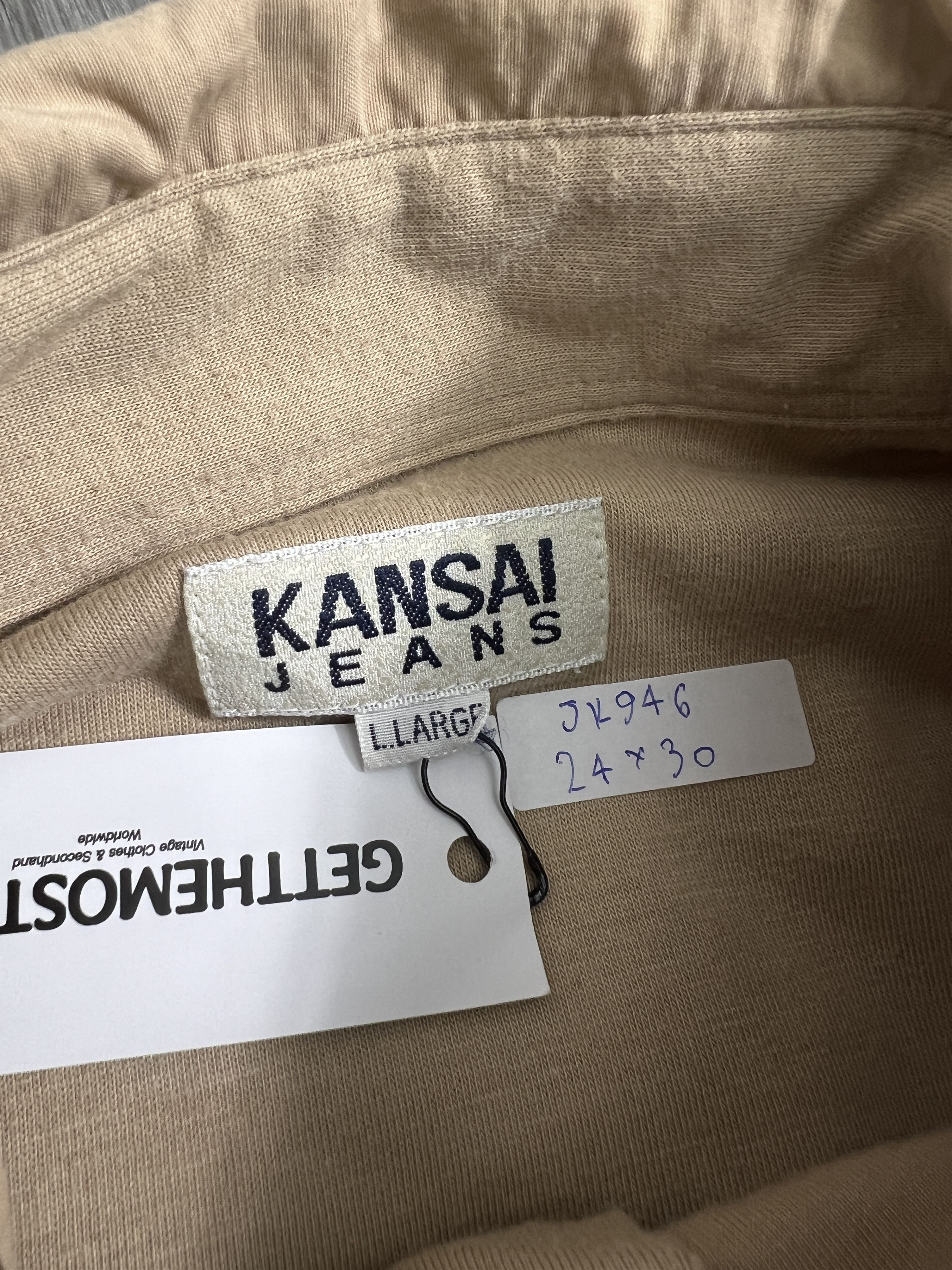 Japanese Brand × Jean × Kansai Yamamoto Vintage Kansai Jeans Lined Strap Jacket (L) JK946 Size US L / EU 52-54 / 3 - 2 Thumbnail