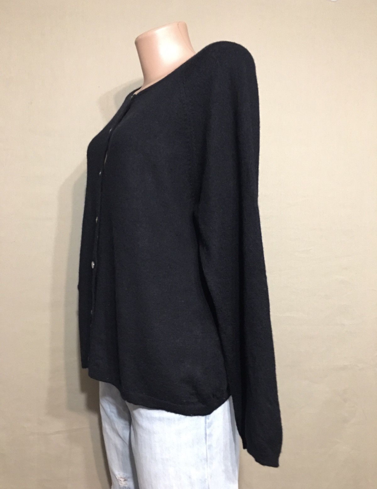 Gudrun Sjoden Gurdun Sjoden Black Organic Wool Cardigan Sweater XL Size XL / US 12-14 / IT 48-50 - 5 Thumbnail