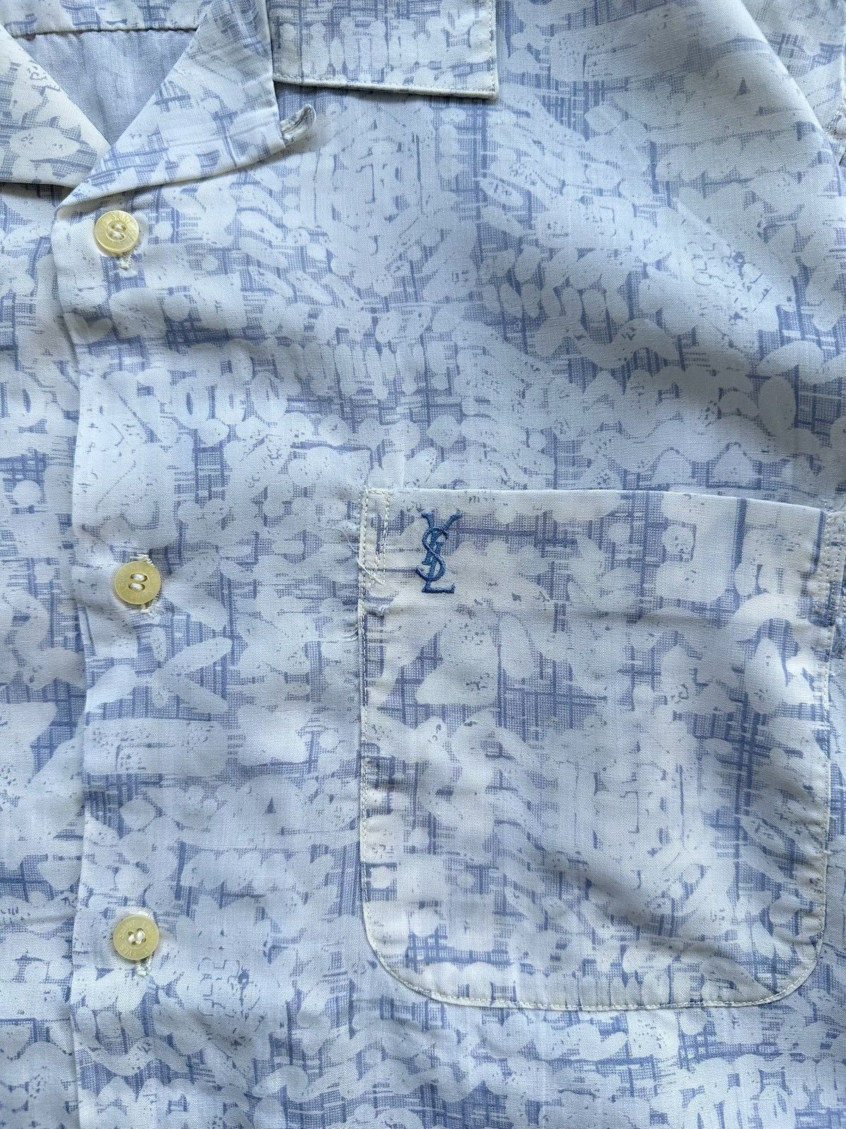 Yves Saint Laurent Yves Saint Laurent Hawaiian Style Button Up Shirt Size US L / EU 52-54 / 3 - 5 Thumbnail