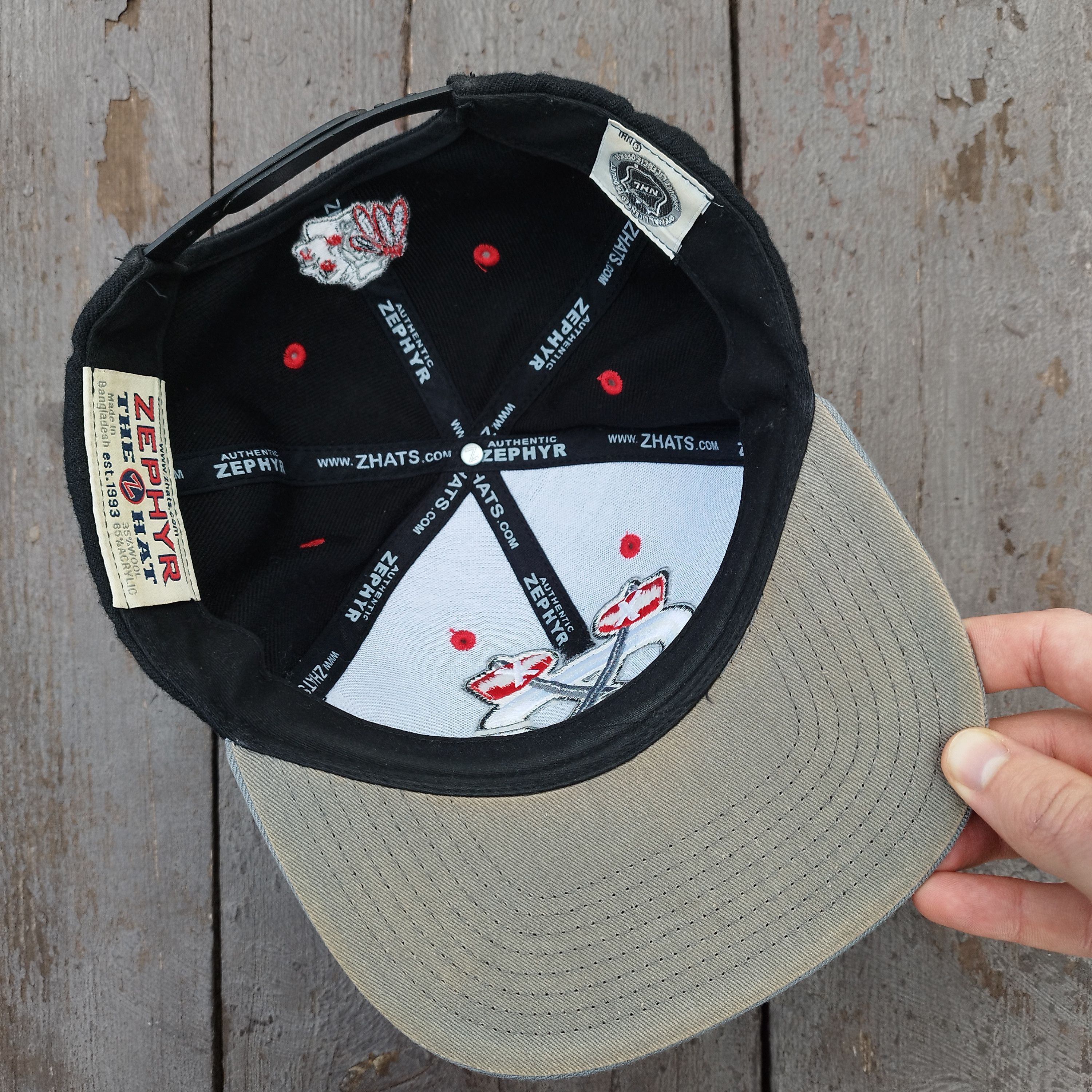 Zephyr Chicago Blackhawks Zephyr Snapback Hat NHL Axes Logo Wool Size ONE SIZE - 6 Thumbnail
