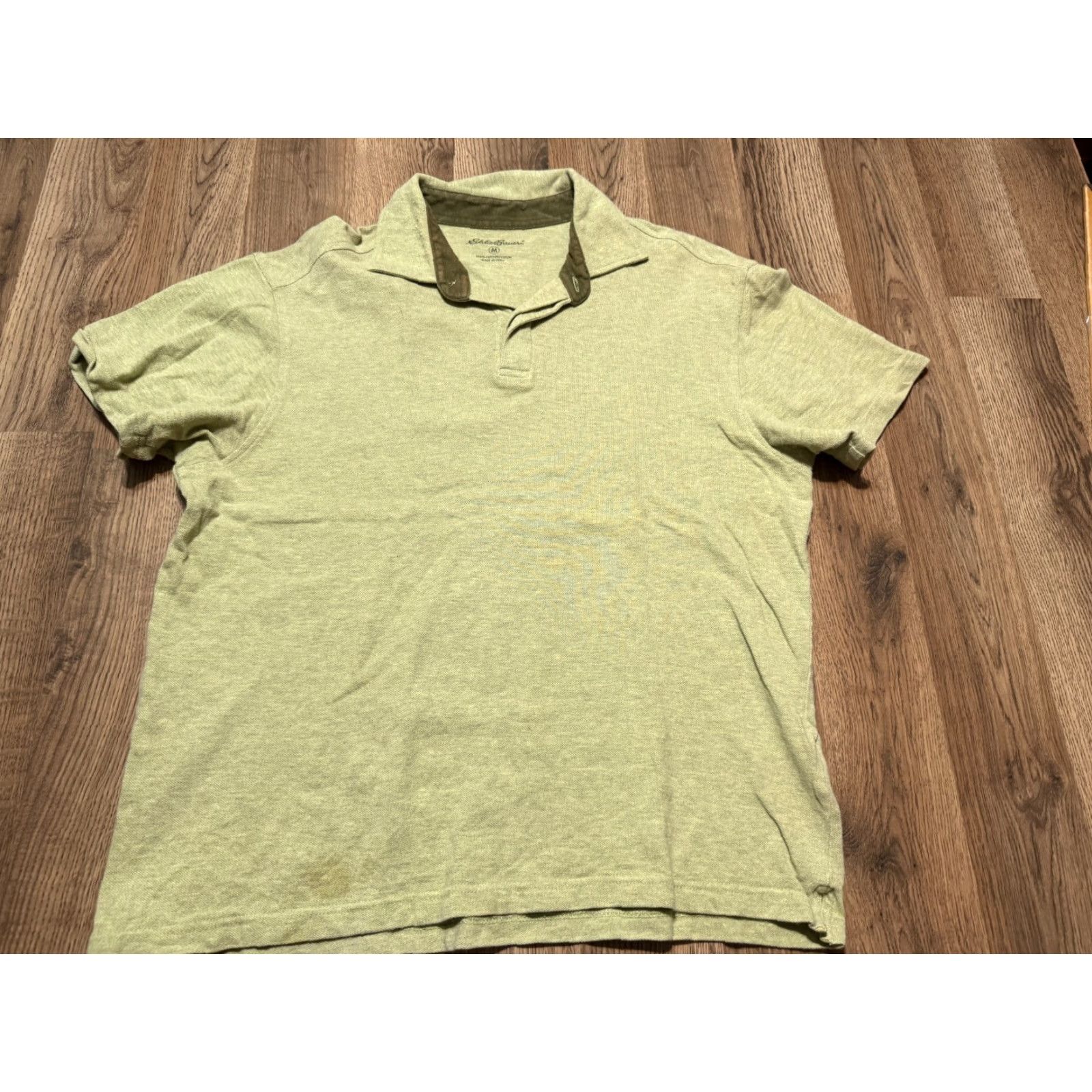 Eddie Bauer Eddie Bauer Shirt Polo Short Sleeve Men's Size M Green Casual Regular Modern 90s? Size US M / EU 48-50 / 2 - 2 Thumbnail