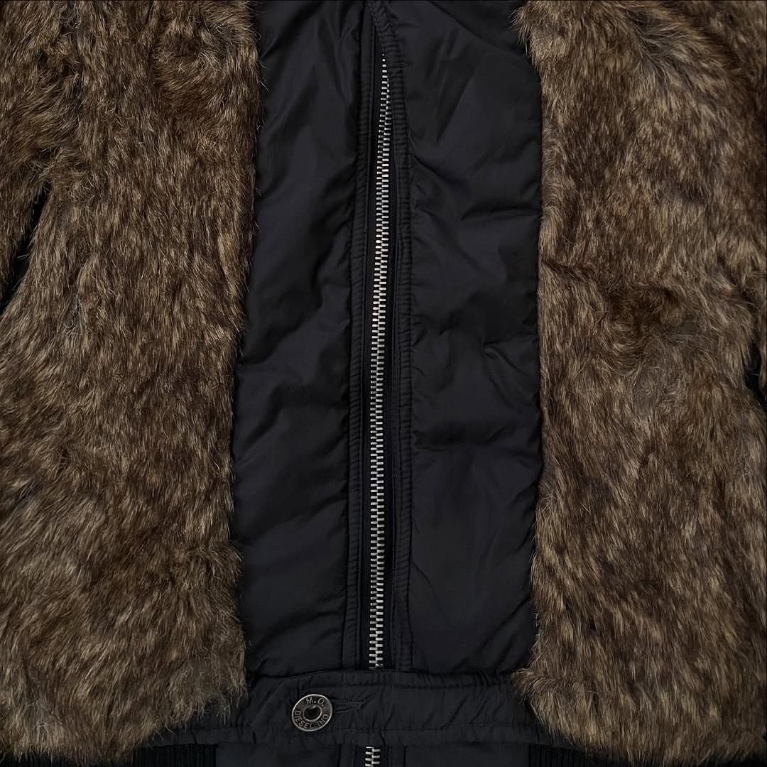 Diesel 00’s DIESEL Fur Black Bomber Jacket Size US M / EU 48-50 / 2 - 6 Thumbnail
