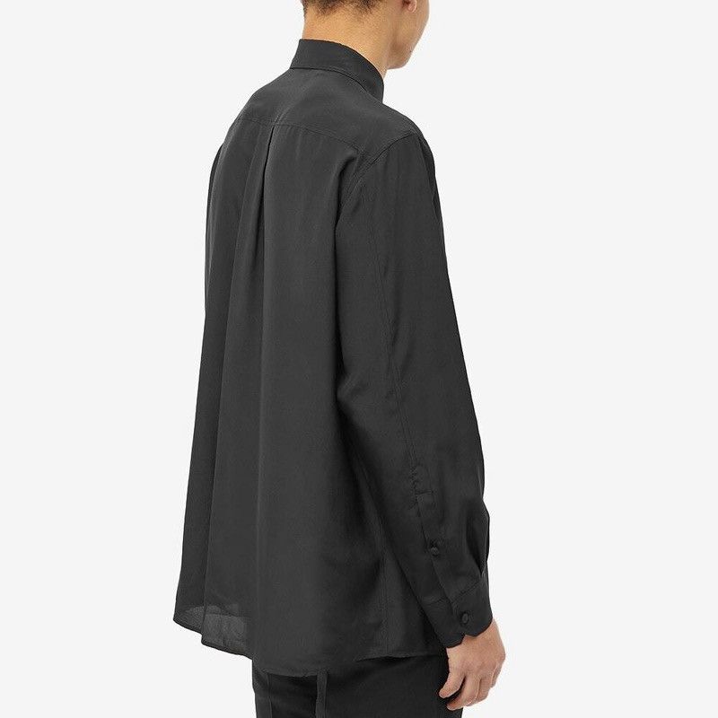 Valentino Valentino Men's Silk Dress Shirt in Nero Size US M / EU 48-50 / 2 - 2 Thumbnail