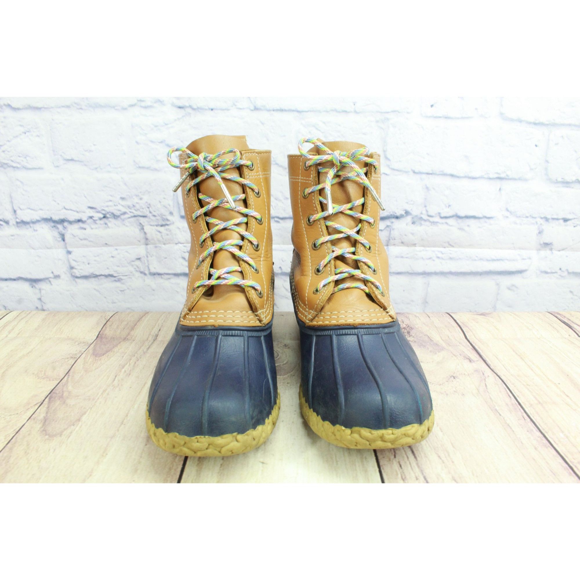 L.L. Bean × Leather LL Bean Women's Leather Unlined Ankle Duck Boots Size 9 M Size US 9 / IT 39 - 5 Thumbnail