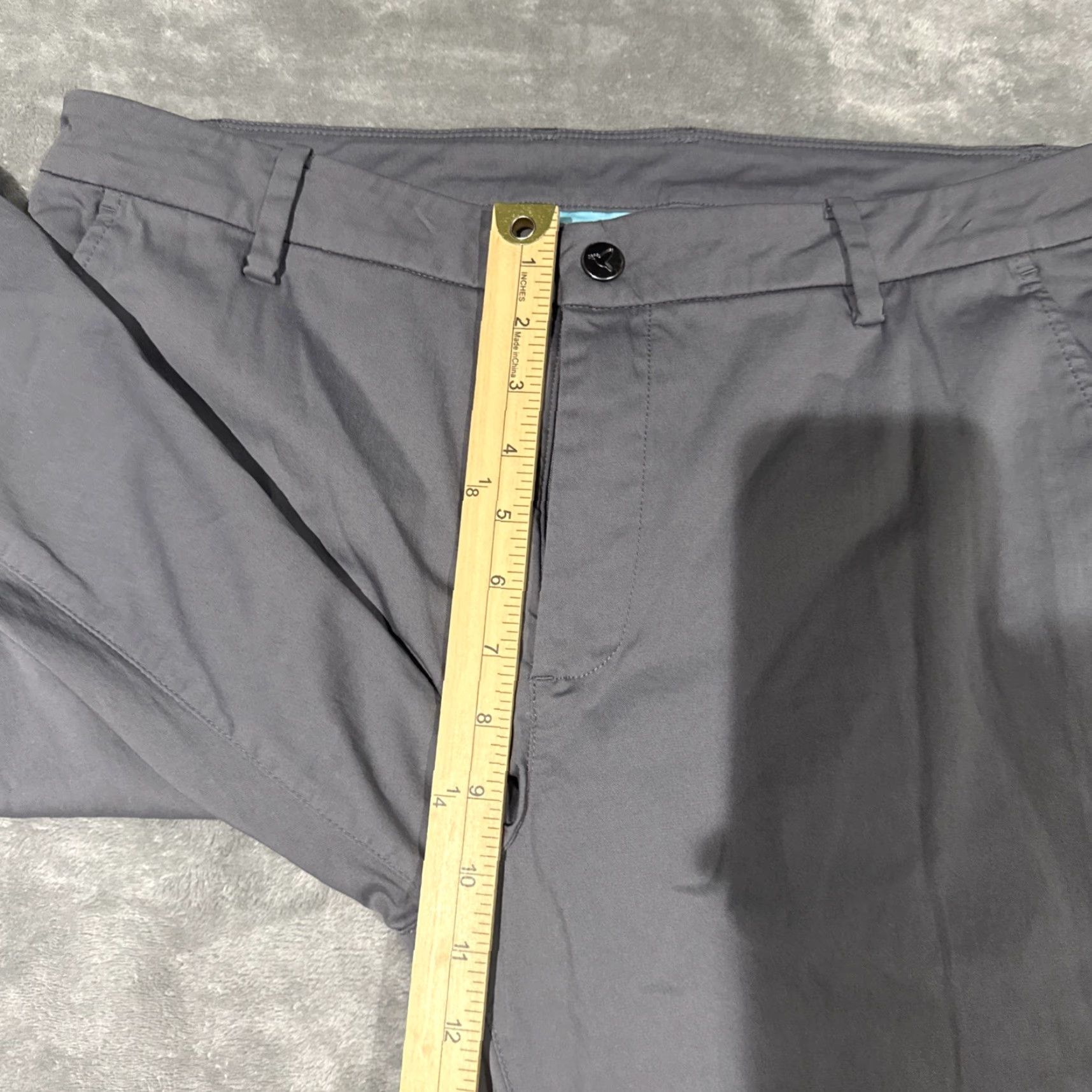 Vintage Bird Dogs Pants Men’s Sz 36x32 Gray Lined Performance Smooth Flat Front Chino Dogs Boom For Your Boomstick Logo Reg Regular Mens Size US 36 / EU 52 - 6 Thumbnail