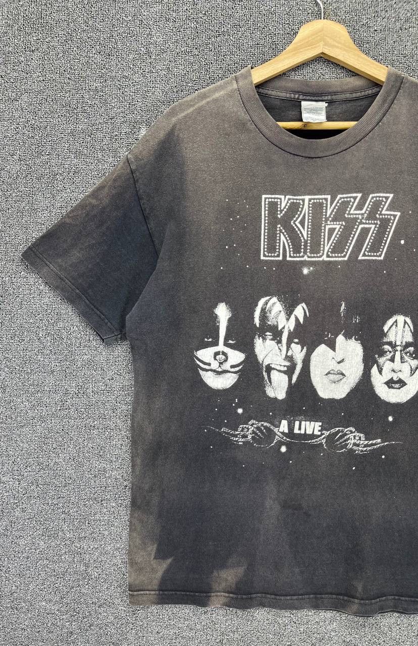 Band Tees Vintage Kiss Trashed Punk Rock Band Tees T Shirts Size US L / EU 52-54 / 3 - 3 Thumbnail