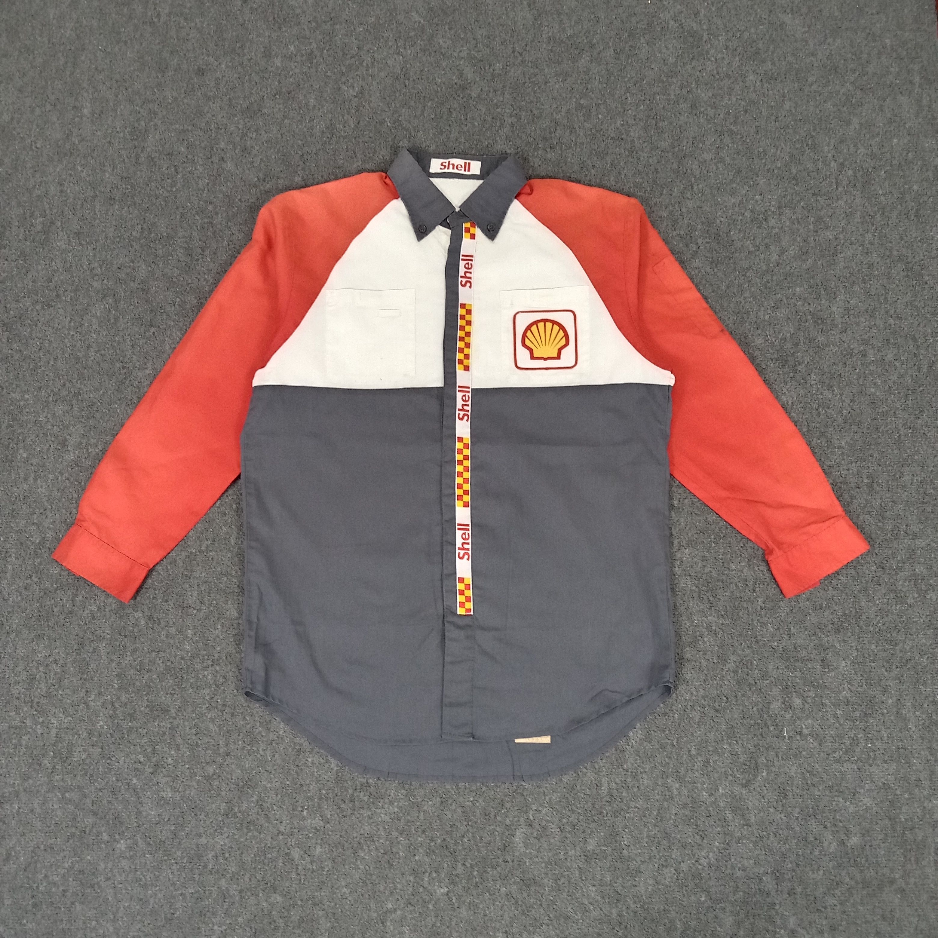 Vintage Shell Oil And Gas Racing Team Shirt Button Up Size US L / EU 52-54 / 3 - 1 Thumbnail