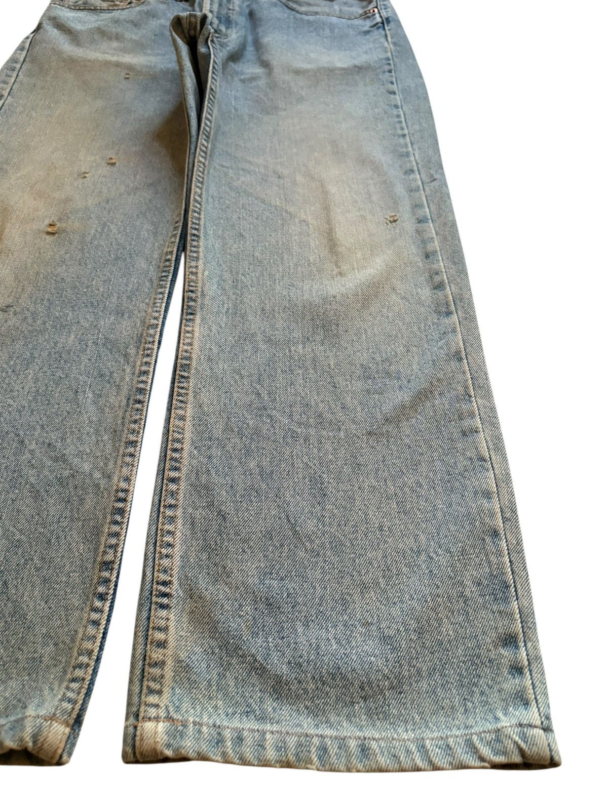 Levi's Vintage 80s Levis 505 Mud Wash Distressed Loose Baggy Jeans Size US 37 - 7 Thumbnail