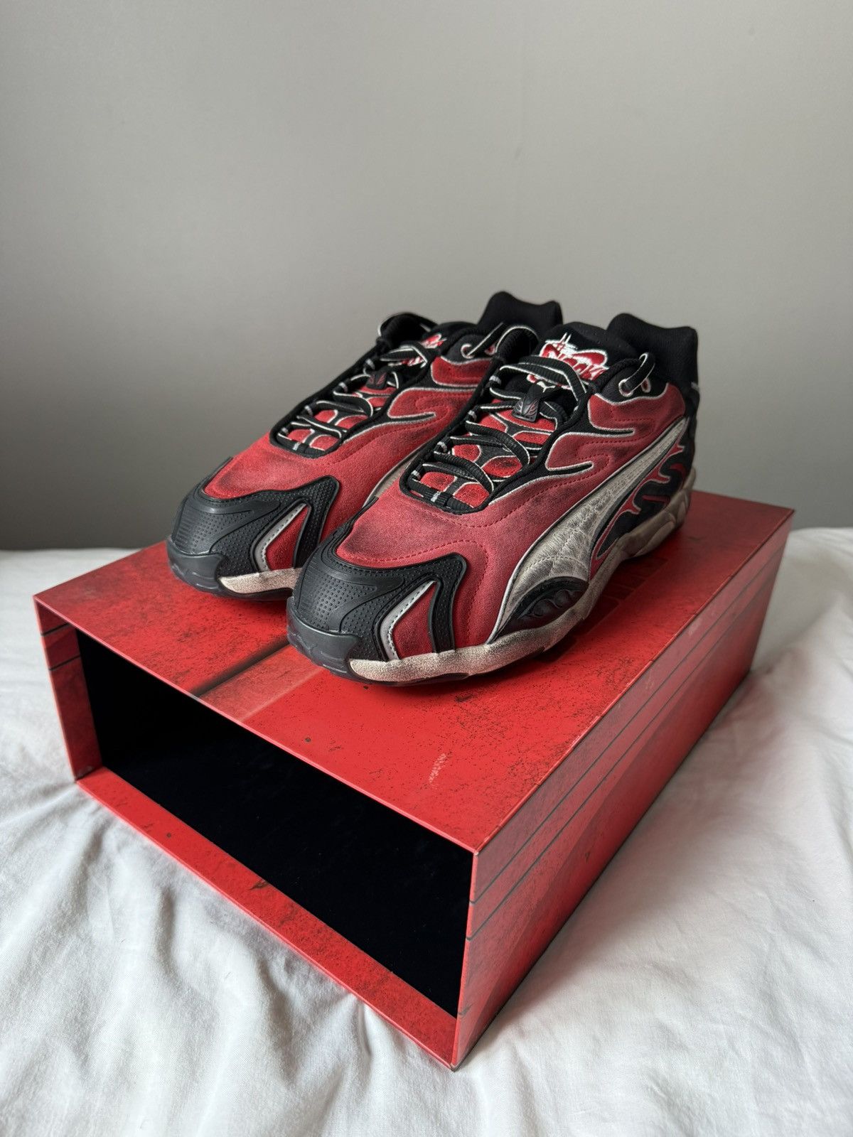 A$AP Rocky × Puma ASAP ROCKY PUMA INHALE DISTRESSED TRAINERS Size US 10 / EU 43 - 5 Thumbnail