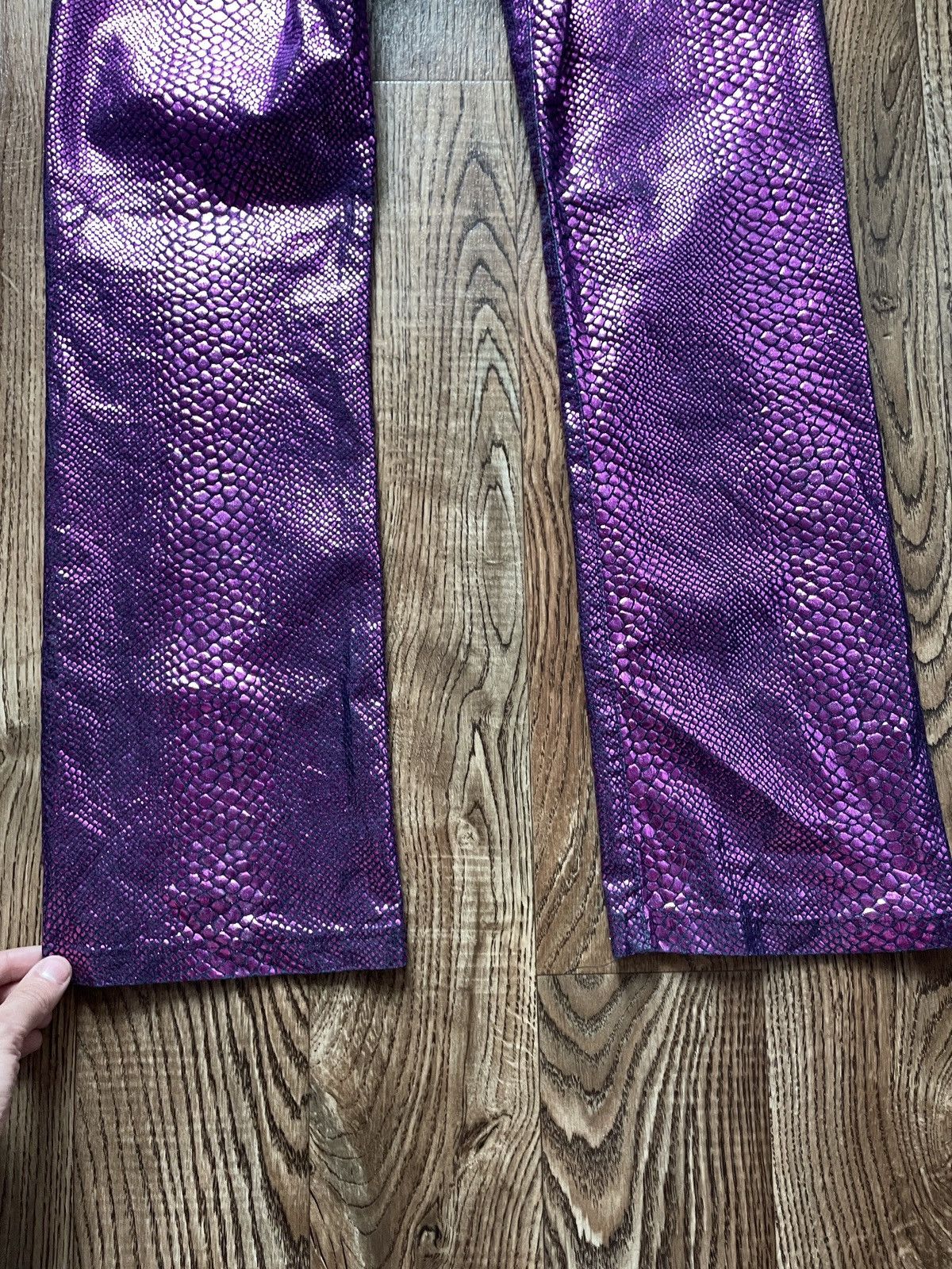 If Six Was Nine 2000s Miss Sixty scales purple jeans pants Size 30" / US 8 / IT 44 - 9 Thumbnail