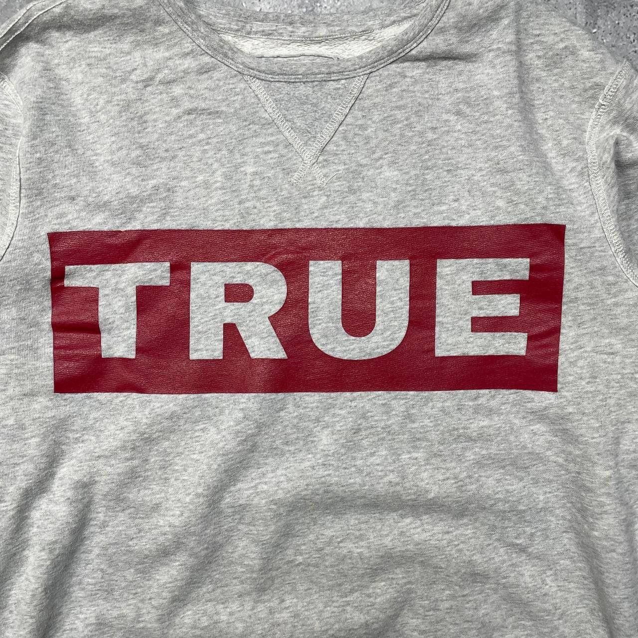 True Religion True Religion Spell-Out Logo Crew Sweatshirt Gray Size XL Size US XL / EU 56 / 4 - 3 Thumbnail