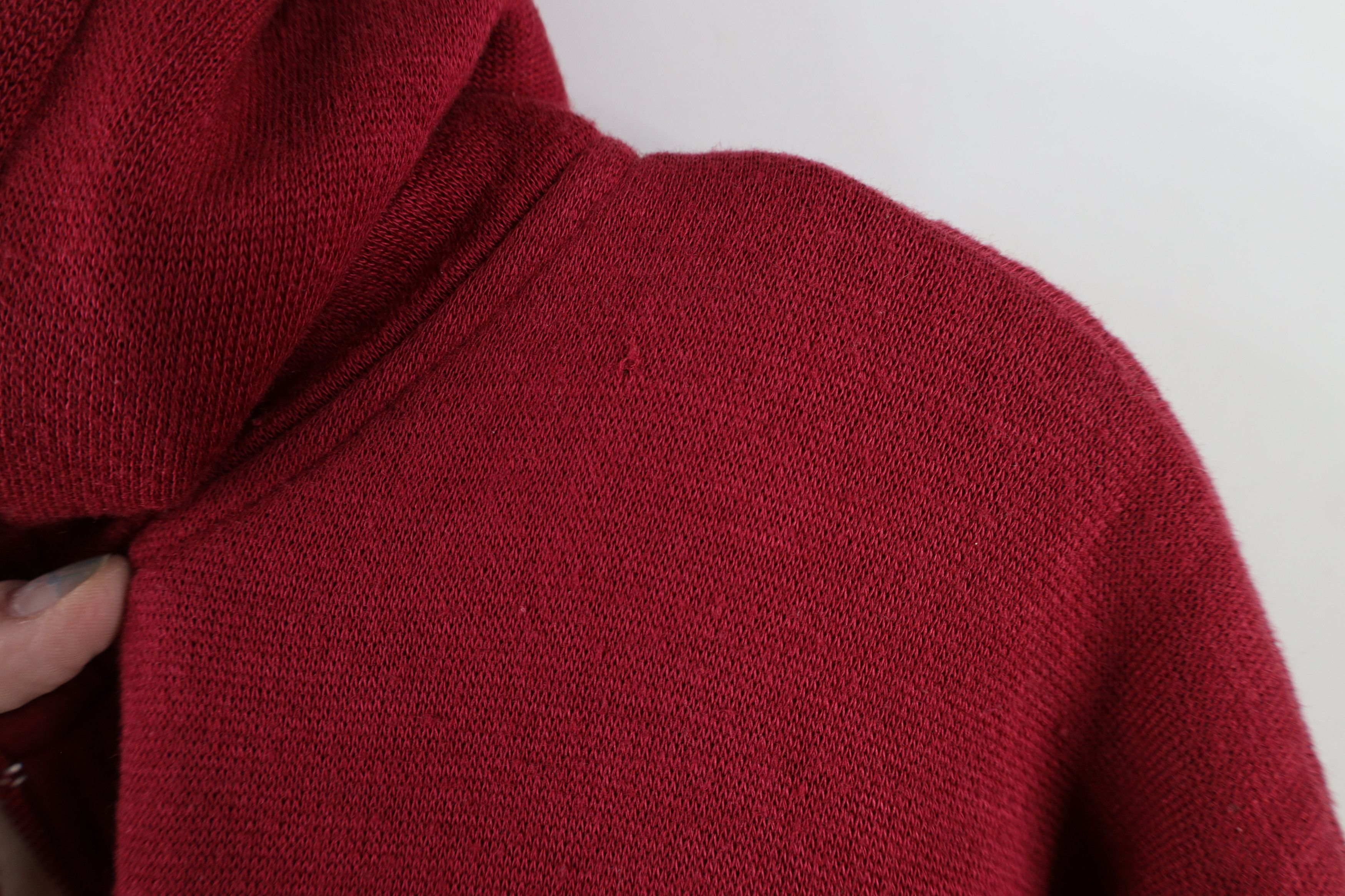 Vintage Vintage 90s Streetwear Waffle Knit Lined Full Zip Hoodie Size US M / EU 48-50 / 2 - 6 Thumbnail