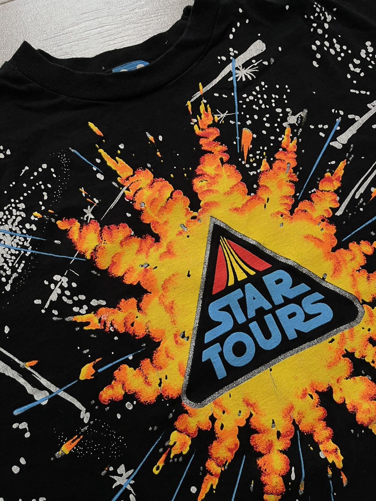 Disney × Star Wars × Vintage Rare Vintage Late 80’s Disneyland Star Tours Tee Y2K Size US XL / EU 56 / 4 - 4 Thumbnail