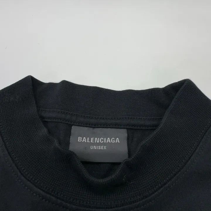 Balenciaga Balenciaga Black Letter Print Short Sleeve T-Shirt 0079-250 Size US M / EU 48-50 / 2 - 4 Thumbnail
