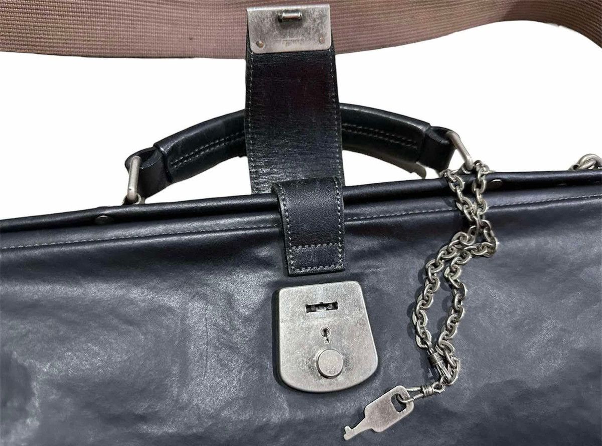 Gaultier Homme Objet × Jean Paul Gaultier 🔥Vintage Jean Paul Gautier Doctor Bag Leather Boston Bag JPG Size ONE SIZE - 12 Thumbnail