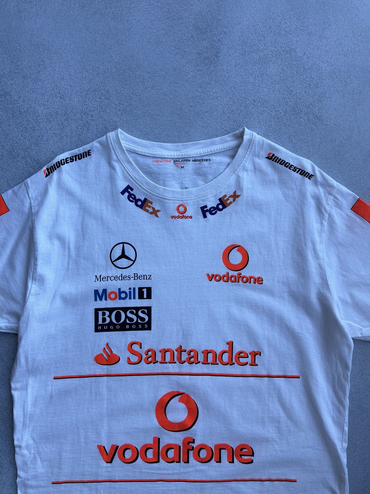 Formula 1 × Vintage Vodafone McLaren Mercedes Formula Uno Racing T-shirt Size US M / EU 48-50 / 2 - 5 Thumbnail