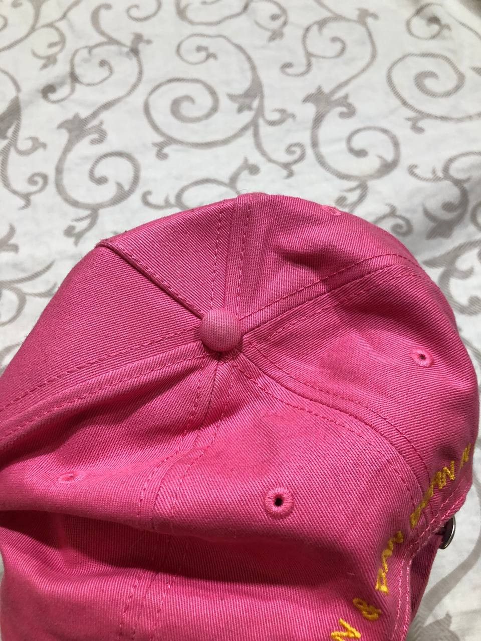 Dsquared2 Dsquared2 “Fuck All But The Flag” Pink Trucker Cap Hat Size ONE SIZE - 7 Thumbnail