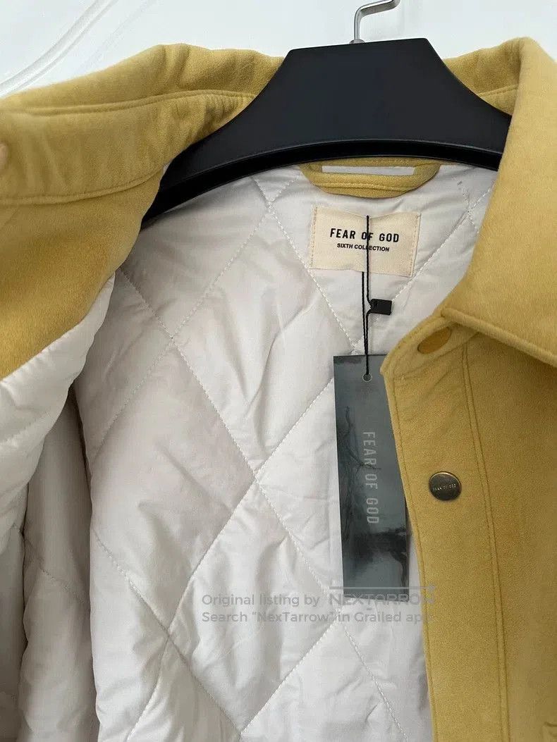 Fear of God Fear of God 6th Yellow Suede Shirt Jacket. Size US XL / EU 56 / 4 - 8 Thumbnail