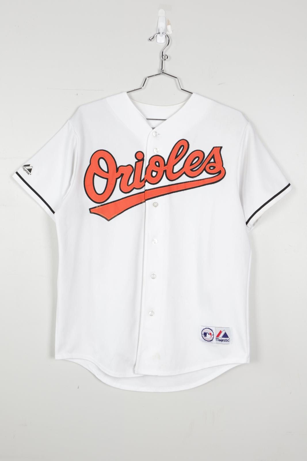 00's Majestics Orioles Roberts #1 Baseball Jersey