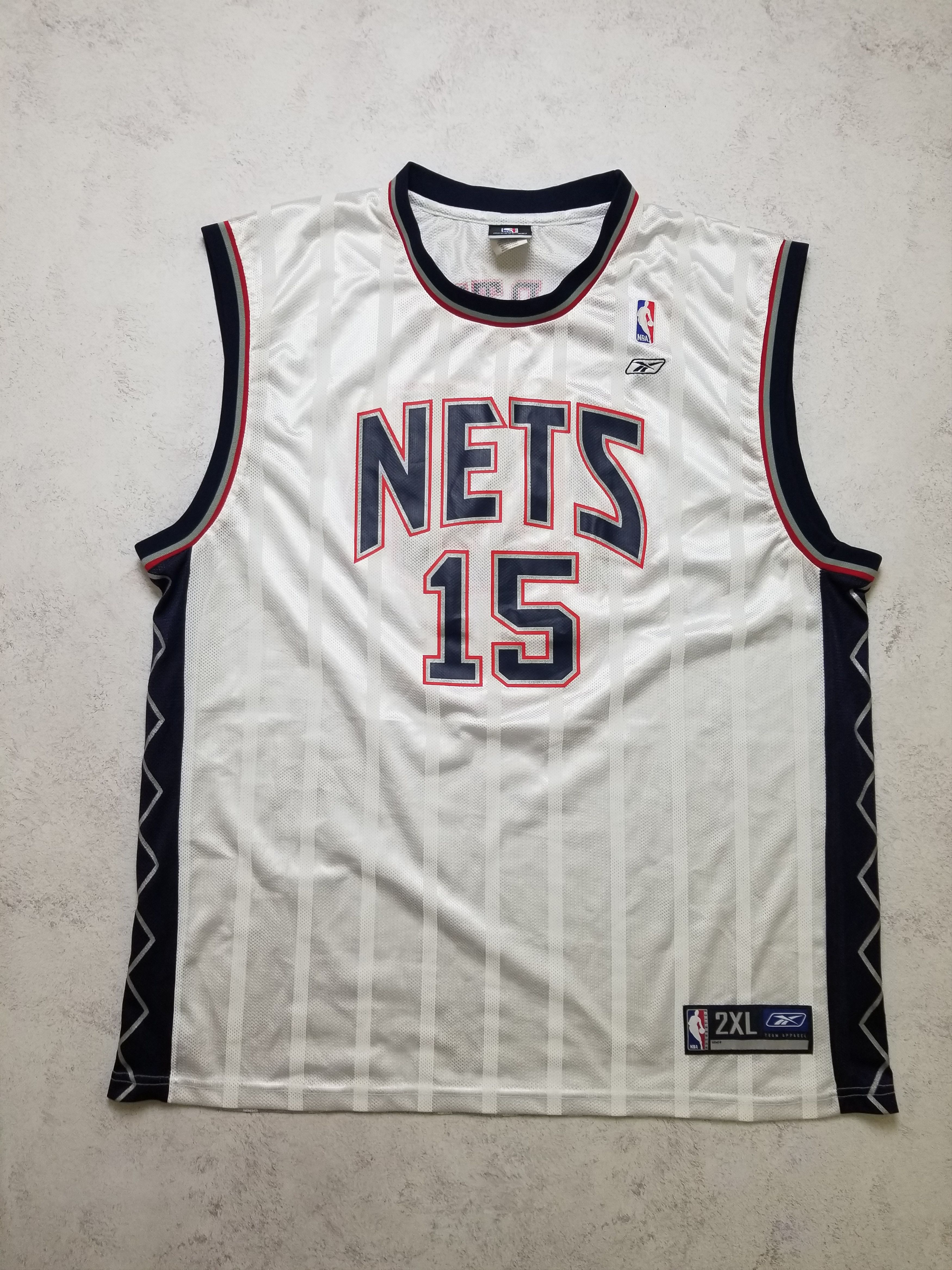 Reebok Reebok Brooklyn Nets #15 Vince Carter NBA Jersey Size US XXL / EU 58 / 5 - 1 Thumbnail