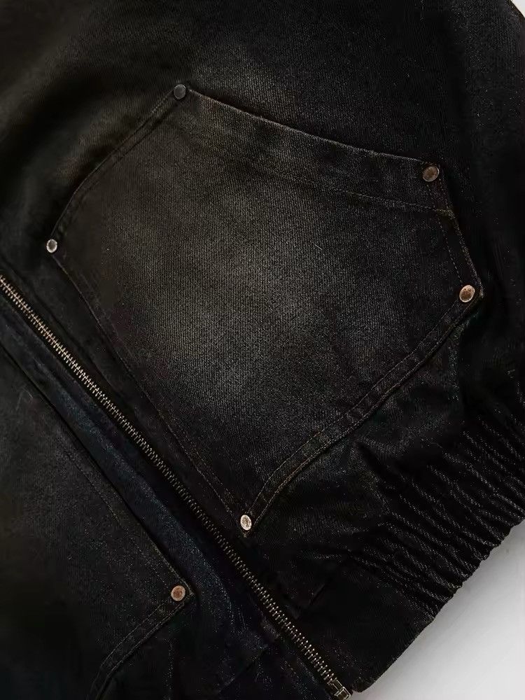 Other Streetwear Washed Retro Patchwork Zipper Winter Jacket Size US XL / EU 56 / 4 - 10 Thumbnail