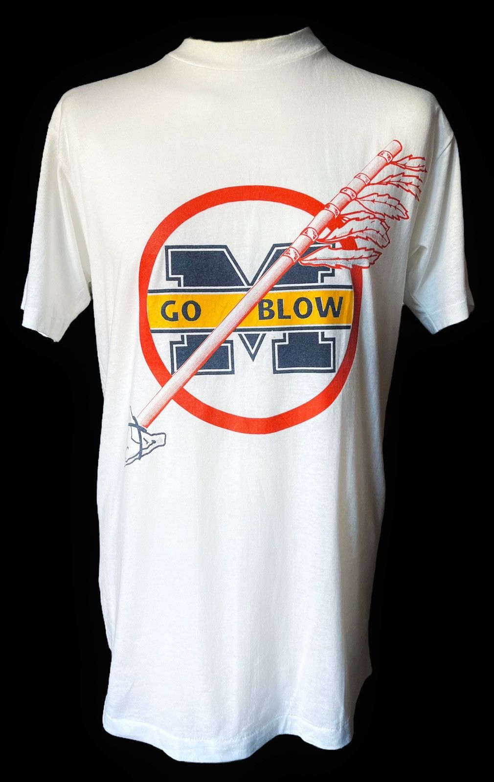 Hanes × NCAA × Vintage 1990’s NCAA Michigam State Spartans ‘Go Blow’ t shirt L Size US L / EU 52-54 / 3 - 1 Thumbnail